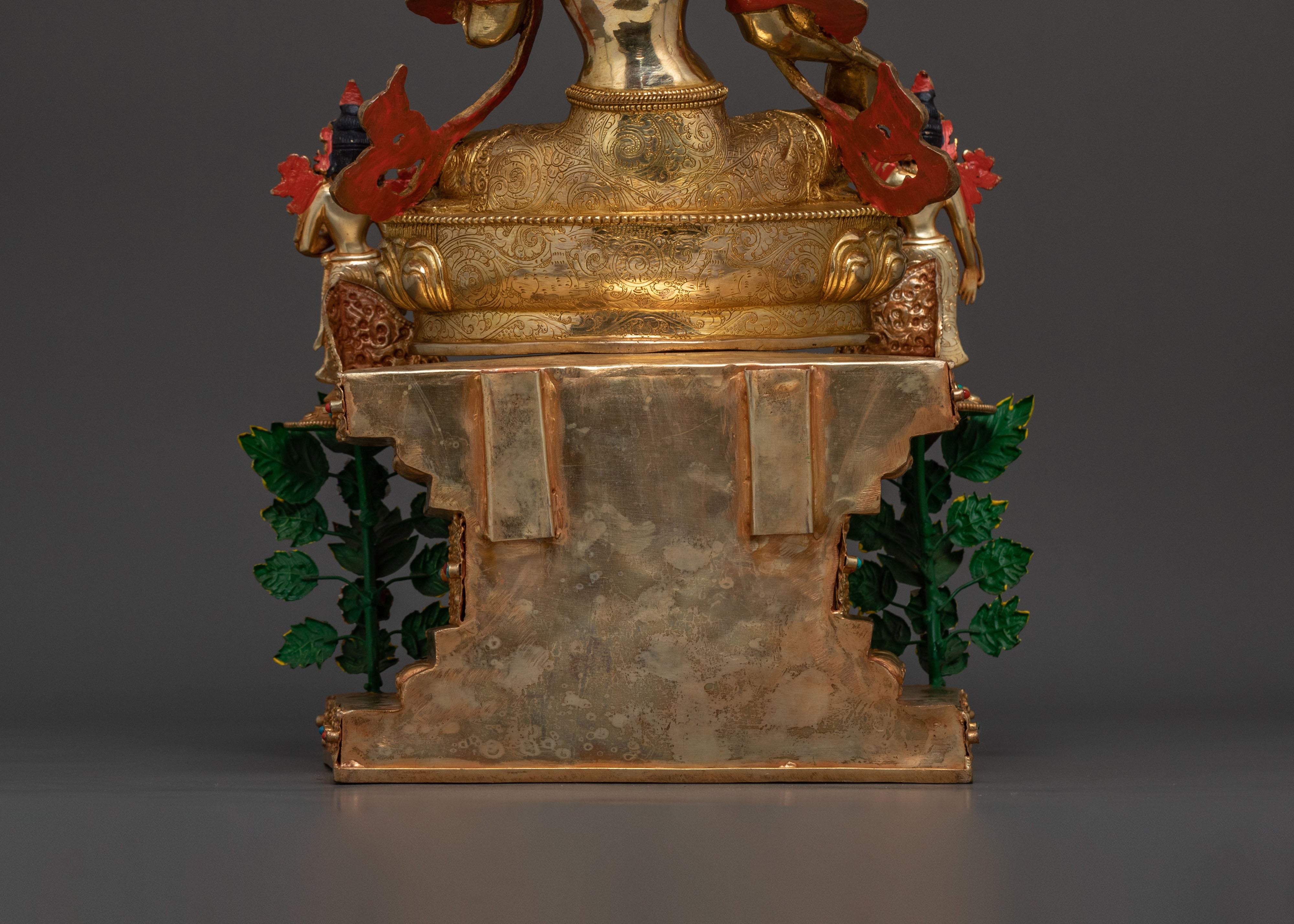 Twenty One Tara Buddhist Goddess Statue Set in 24K Gold