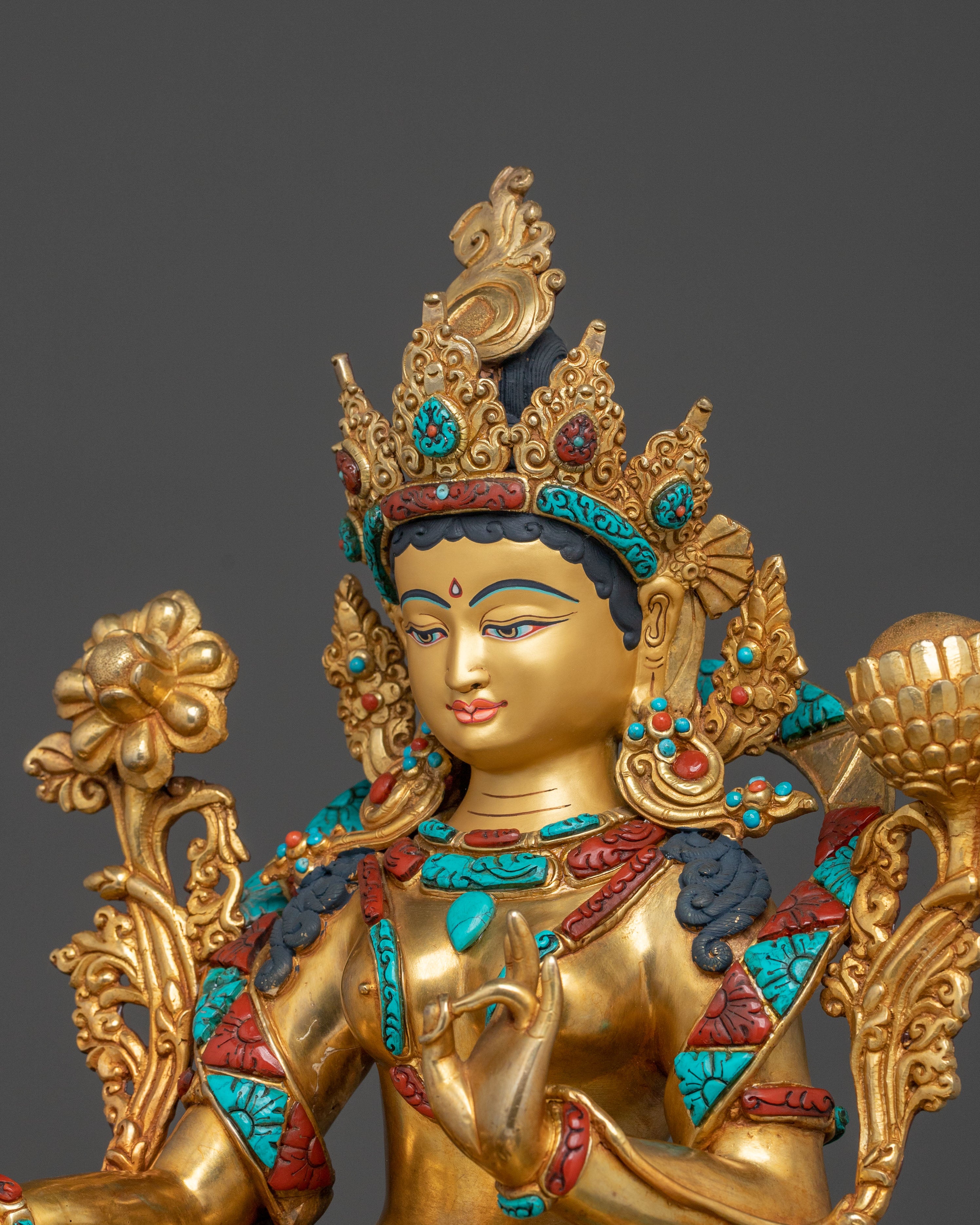 Green Tara Statue | Made in Nepal