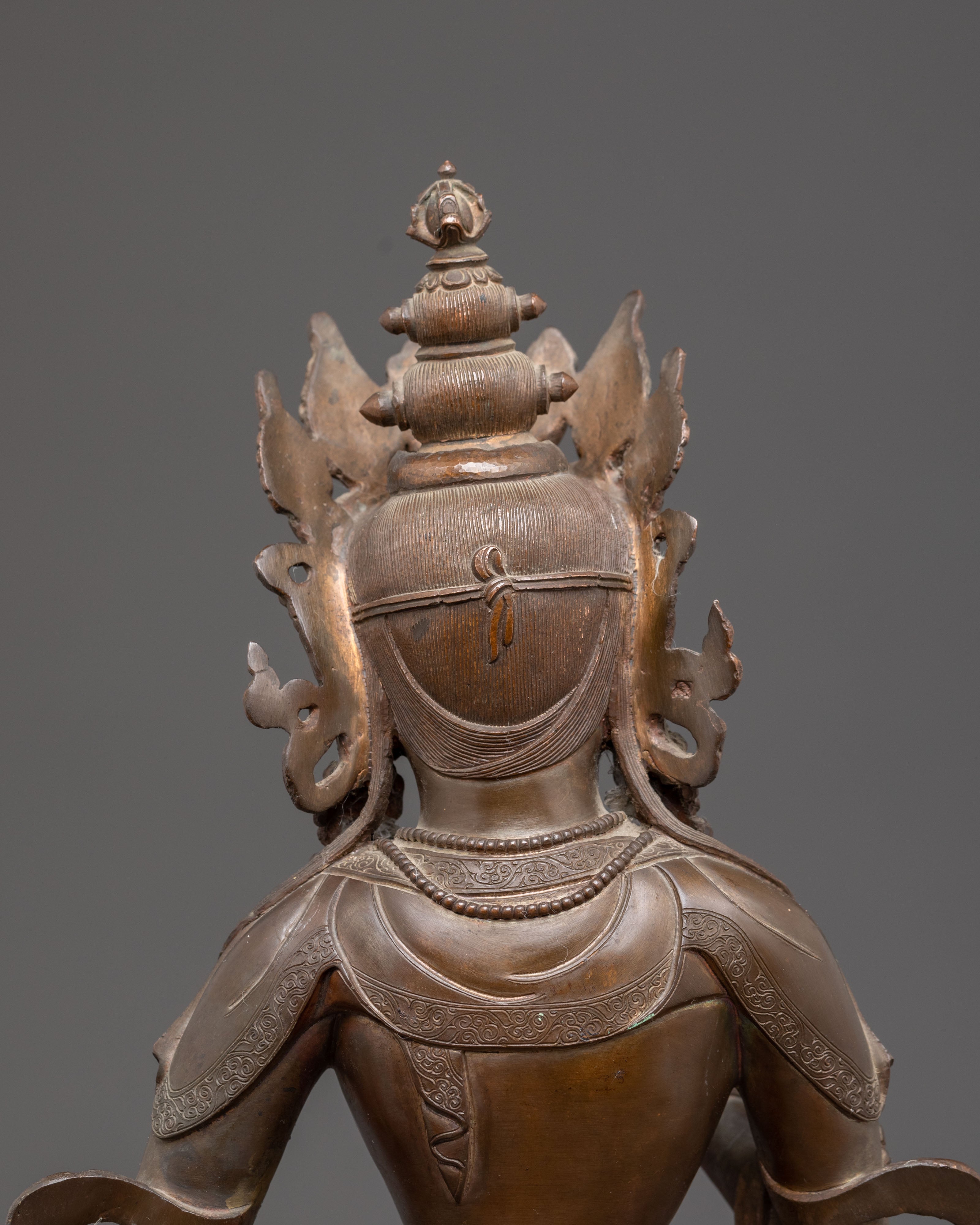 Handcrafted Dorje Sempa Statue of Purification – Exquisite Oxidized Copper