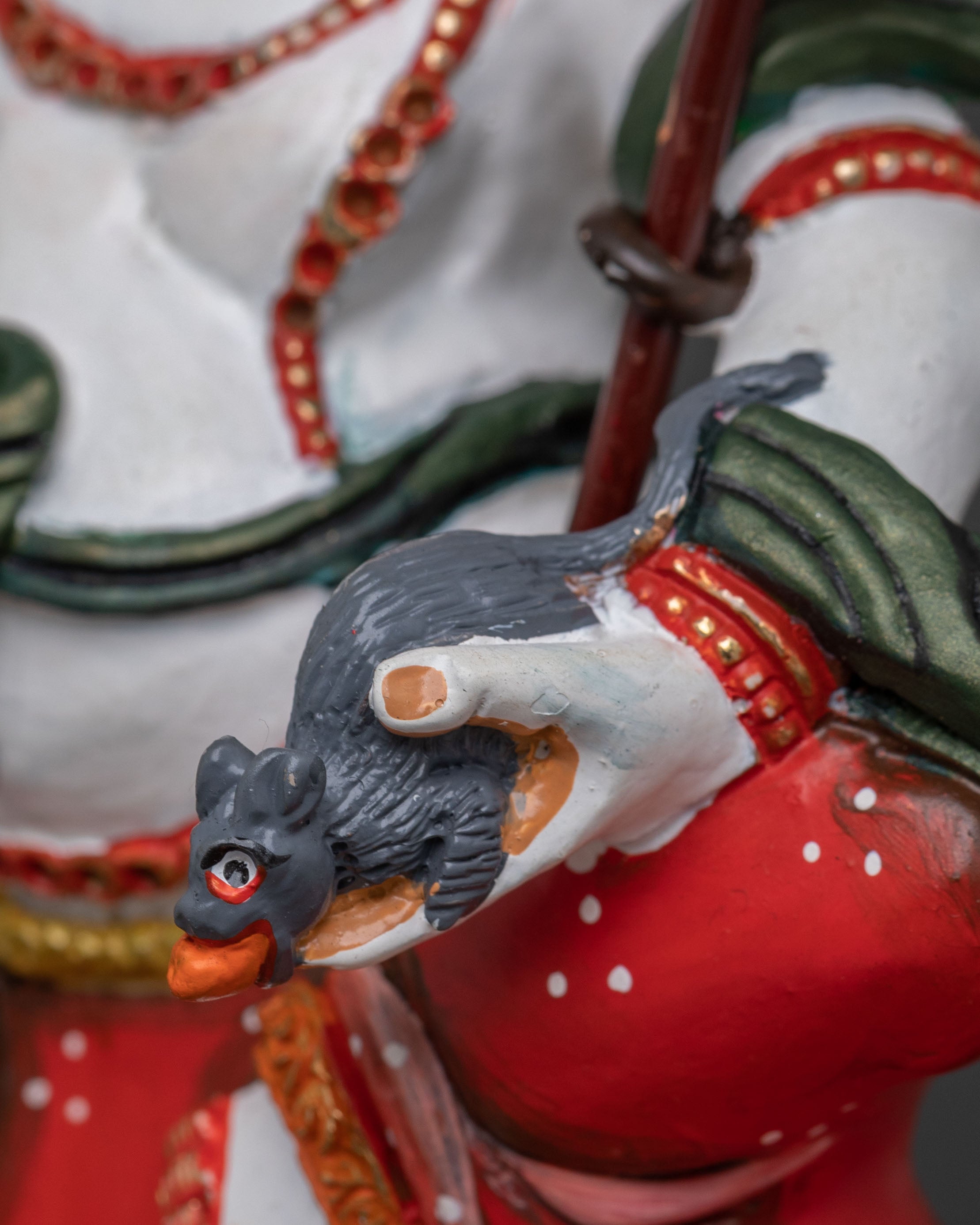 White Dzambhala Statue | Buddhist Wealth Deity