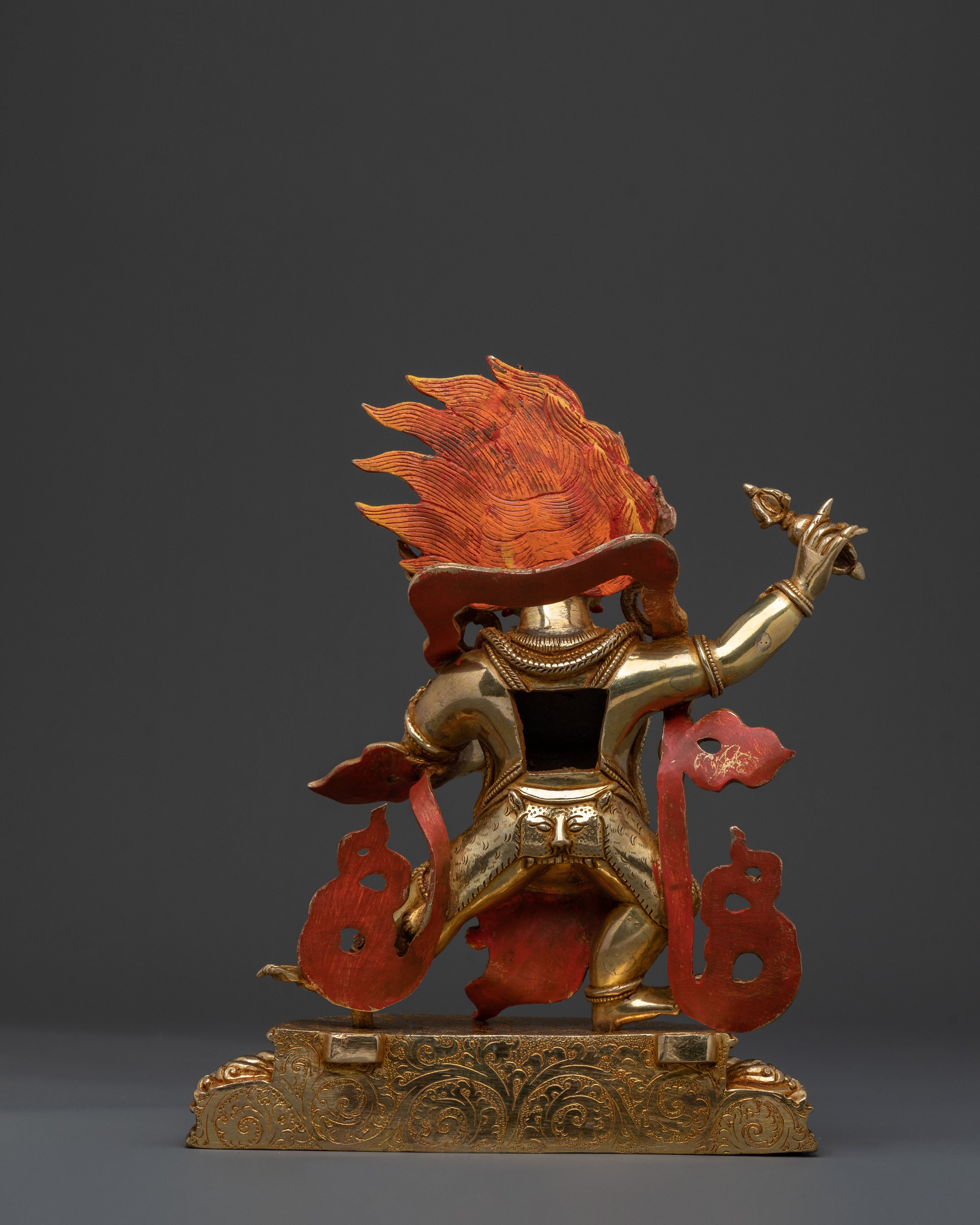 Vajrapani Sacred: 24K Gold Gilded Statue