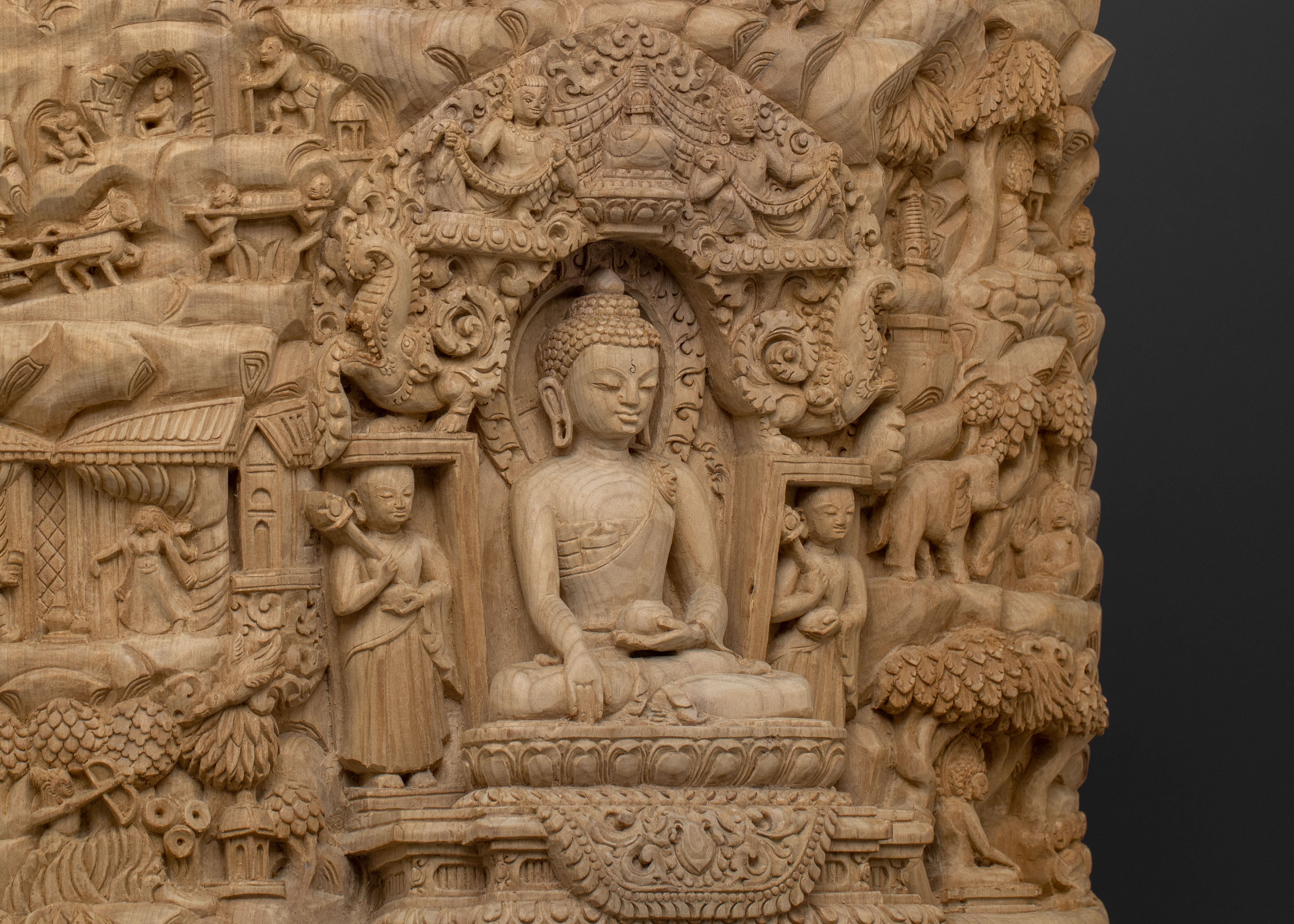 Shakyamuni Buddha Spiritual Wooden Sculpture | Available for Commision