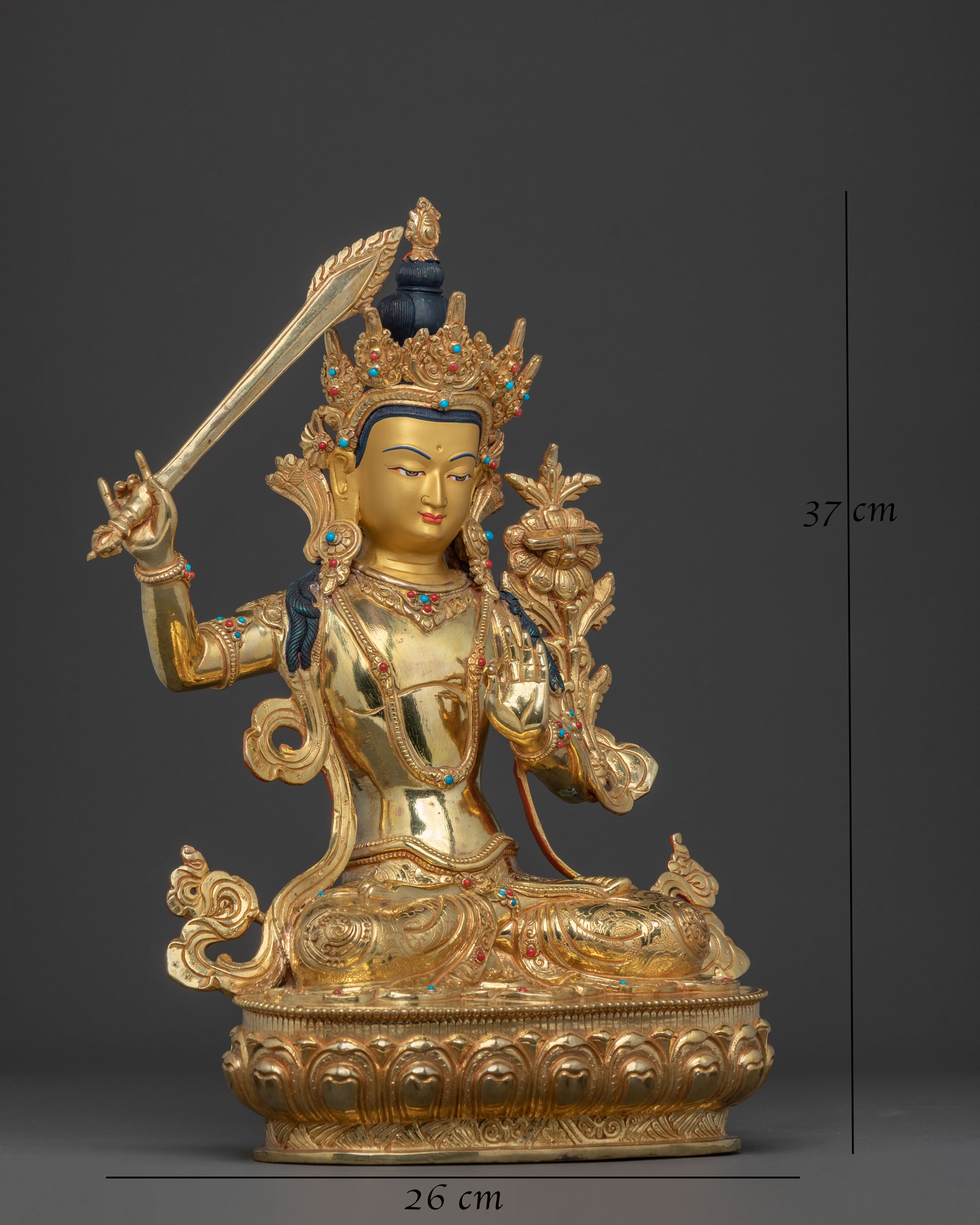 Manjushri Spiritual Statue | Bodhisattva of Wisdom