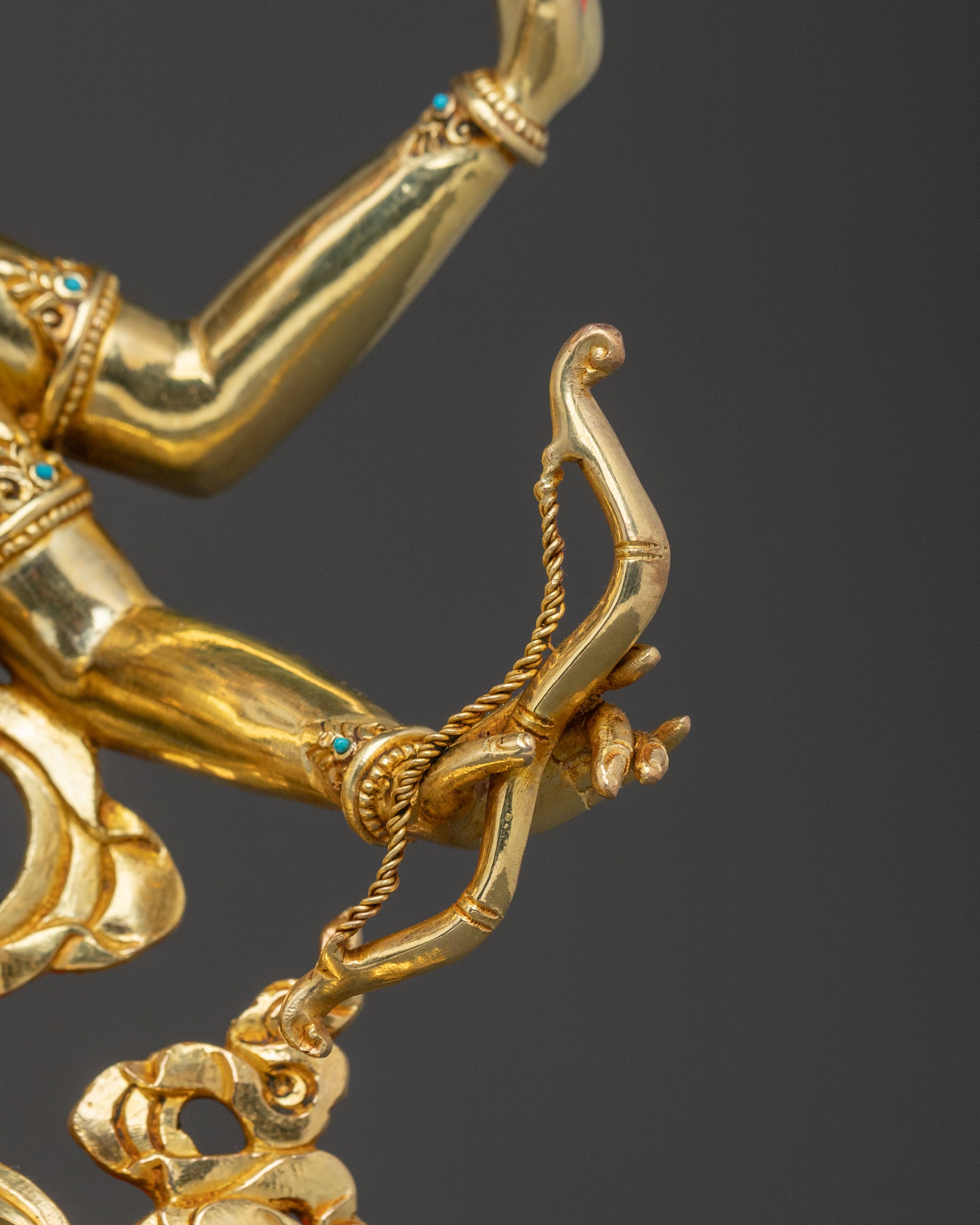 Golden Namgyalma Spiritual Statue | Goddess of Long Life and Purification