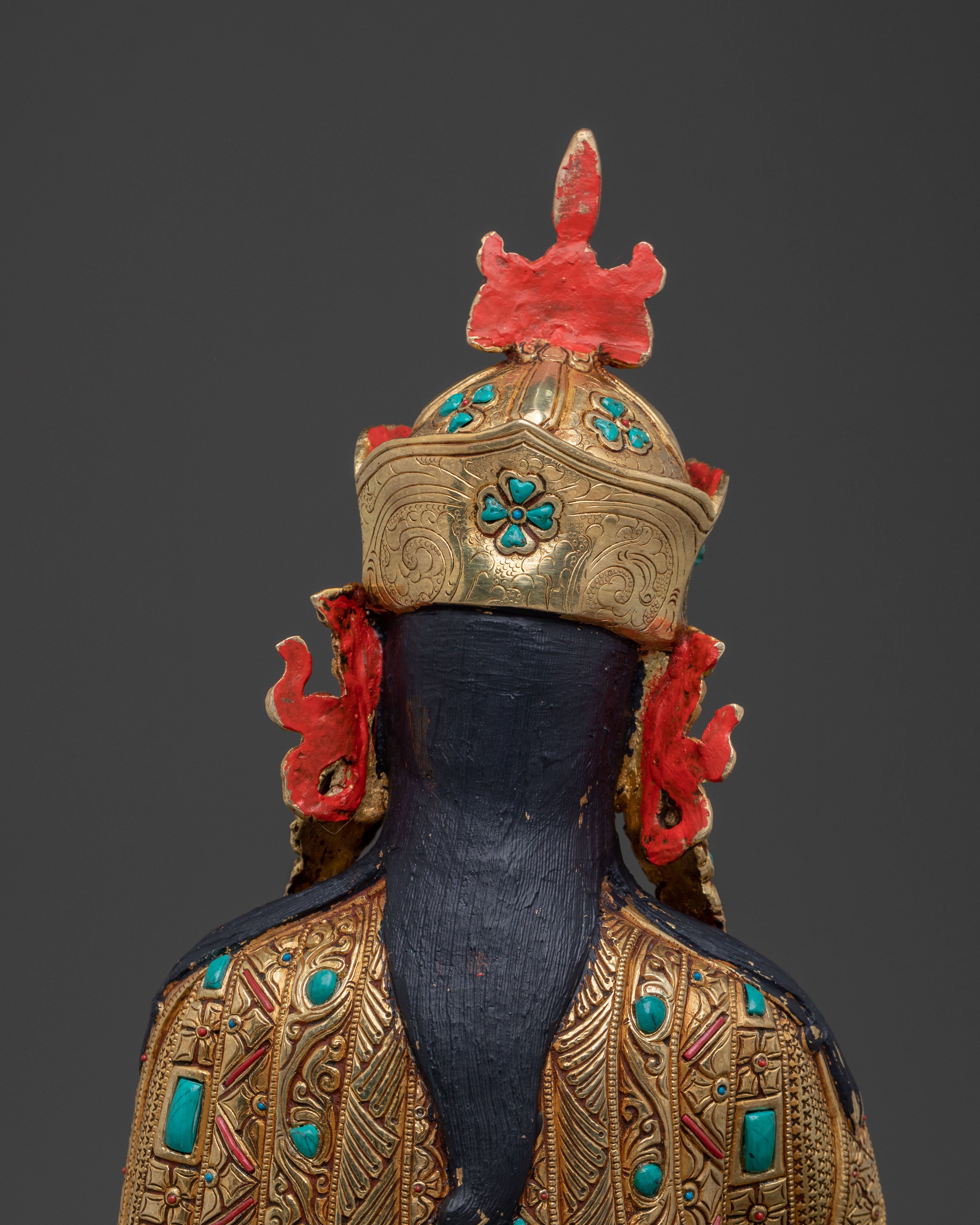 Guru Rinpoche Statue | 24K Gold Gilded Buddhist Master