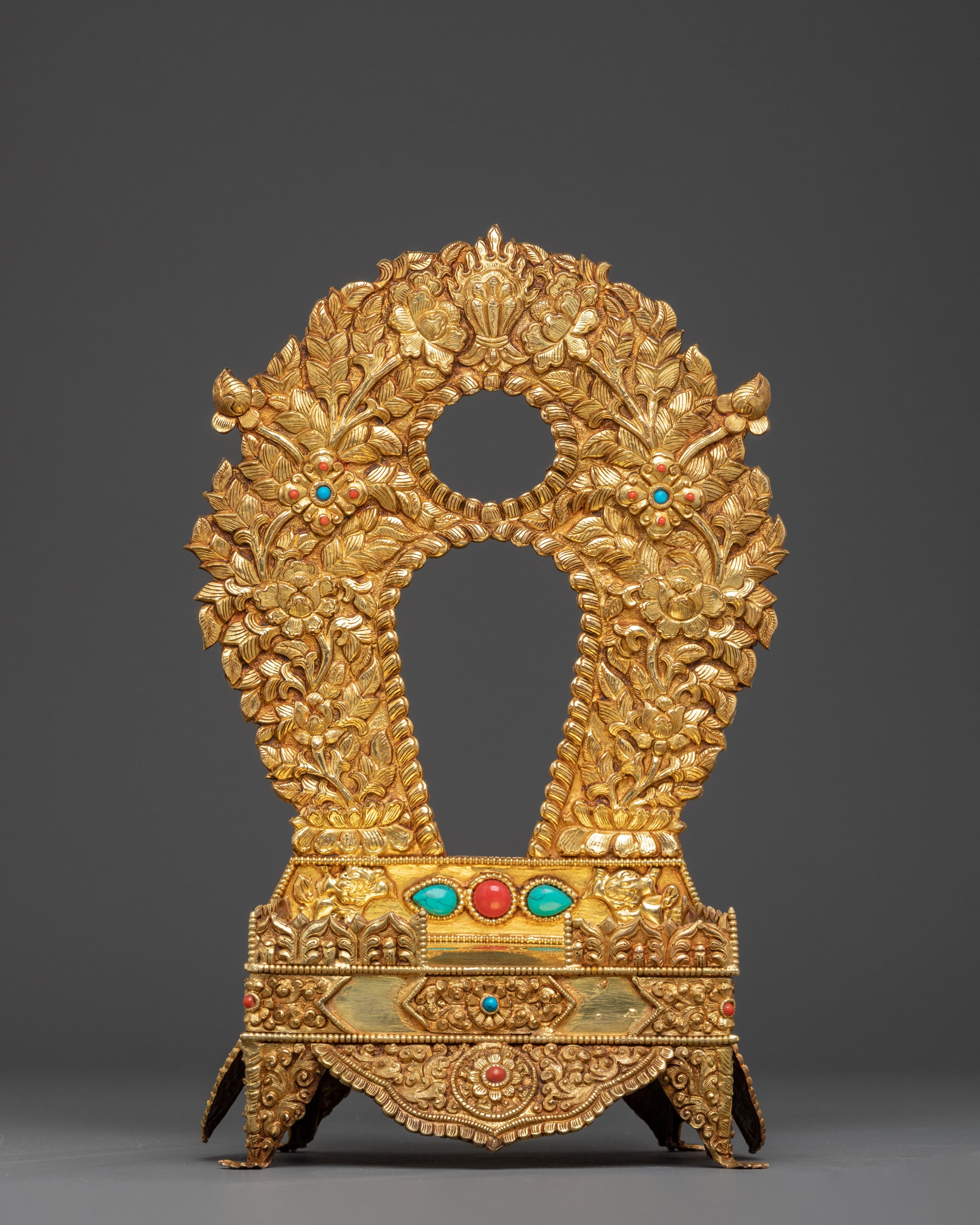 Shakyamuni Buddha Tibetan Statue - 24K Gold Gilded