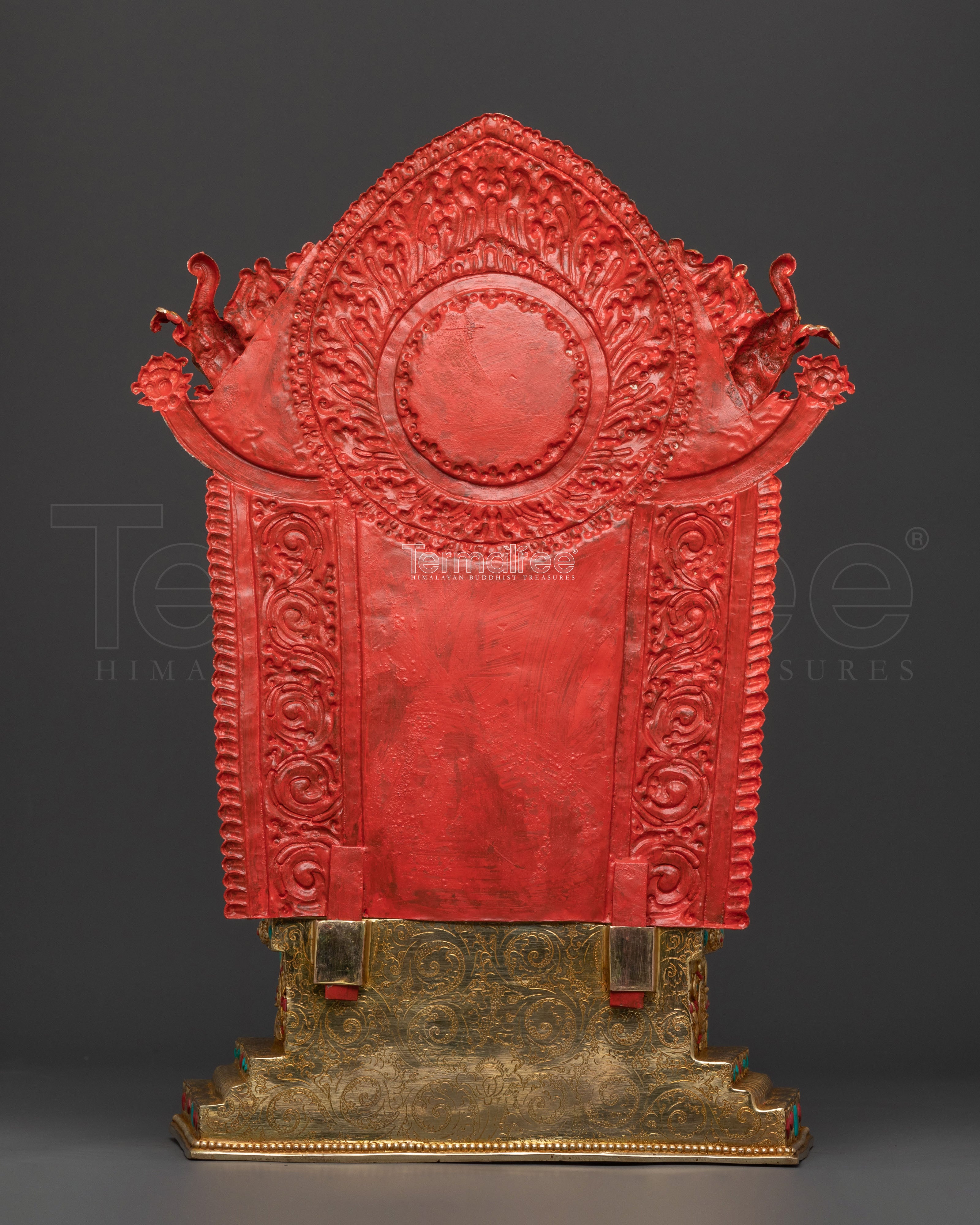 Maitreya Buddha Altar Statue | 24K Gold Gilded Icon