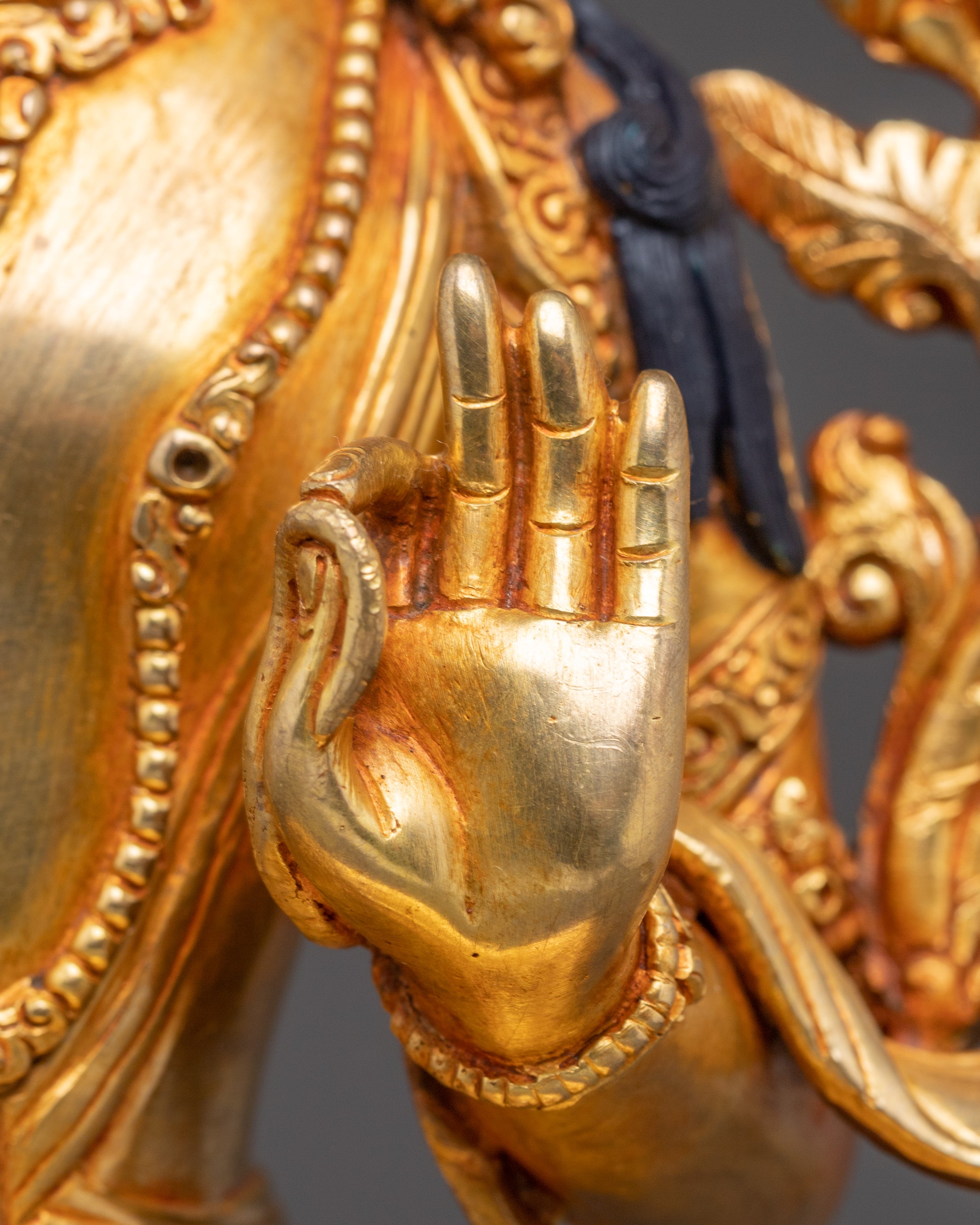 Handcrafted Radiant Statue of Manjushri | Embodiment of Supreme Wisdom