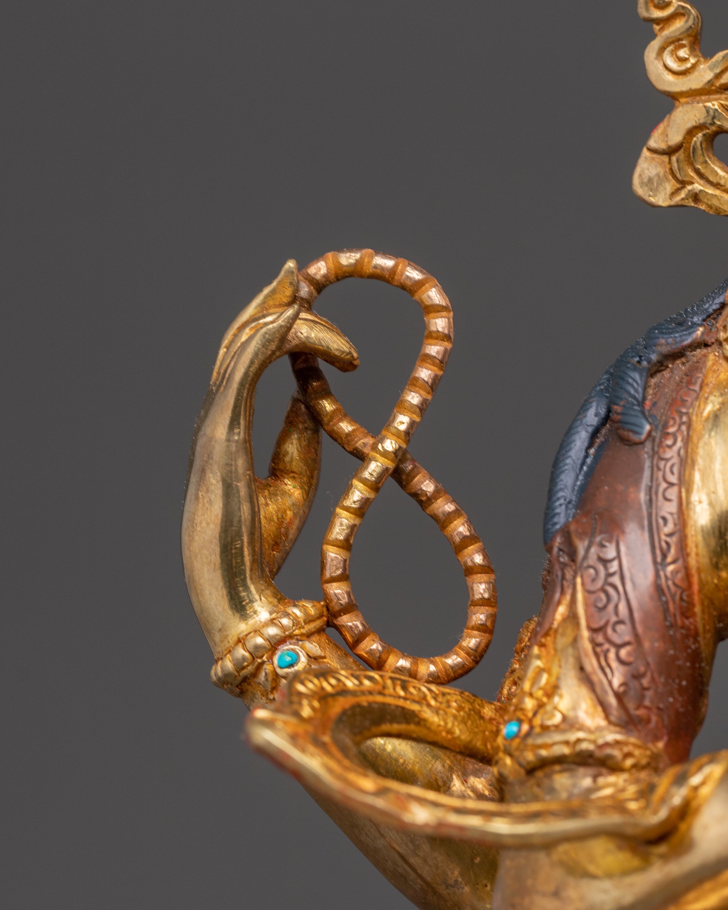 Handmade 24K Gold-Gilded Chenrezig Statue | Compassion Buddha