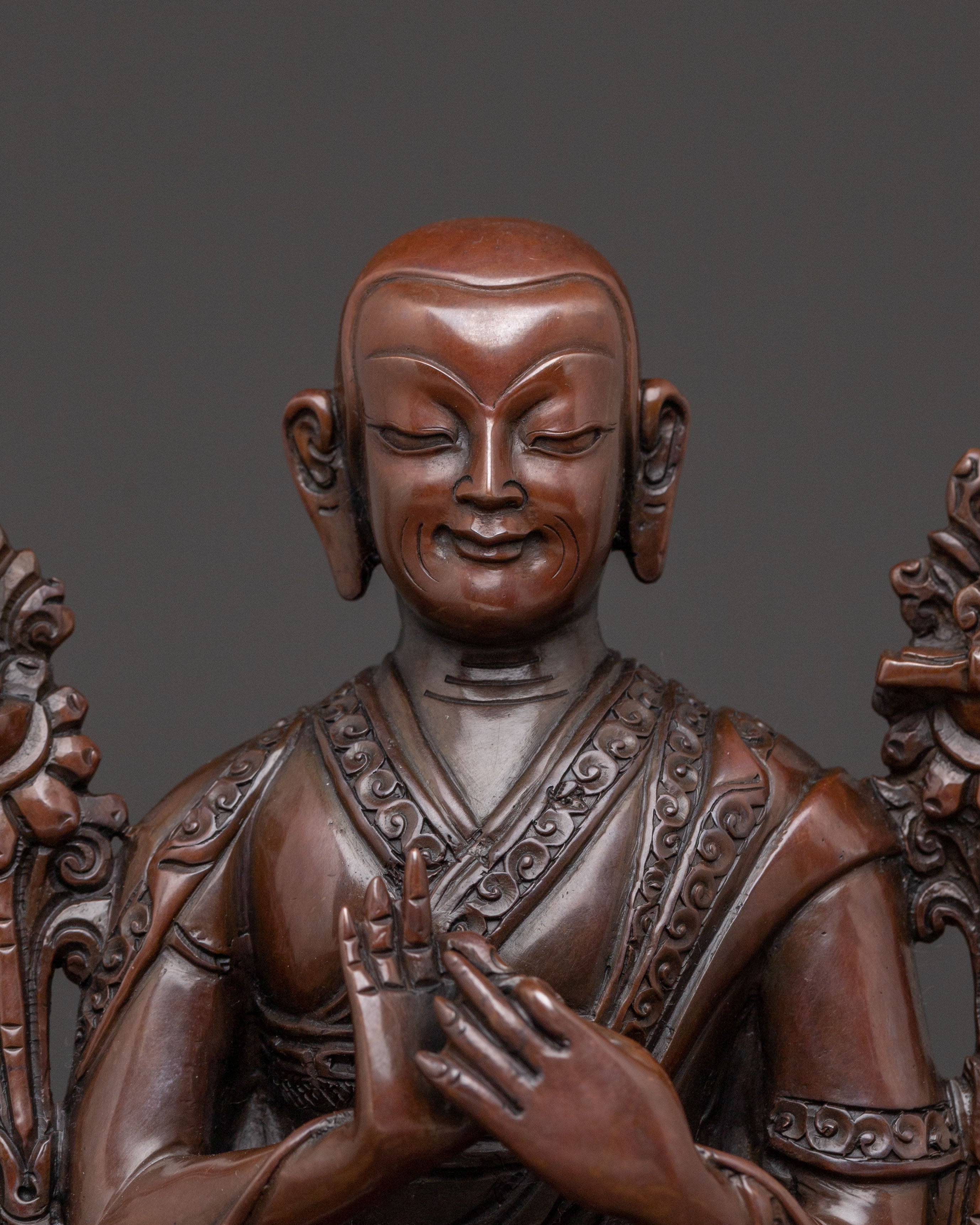 Tsongkhapa Divine Statue with Disciples: Altar Decor