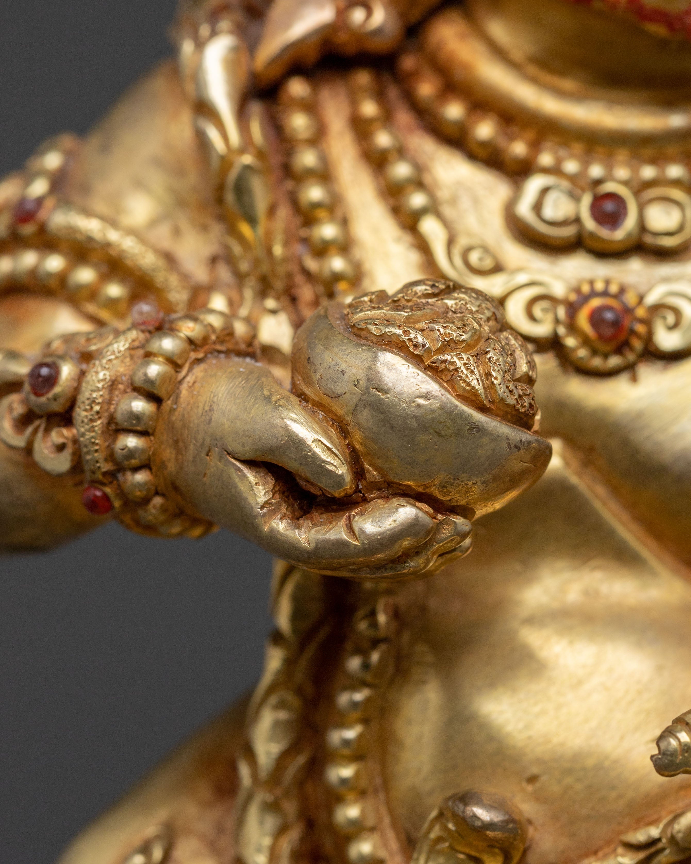 Black Dzambhala Abundance Protector Statue