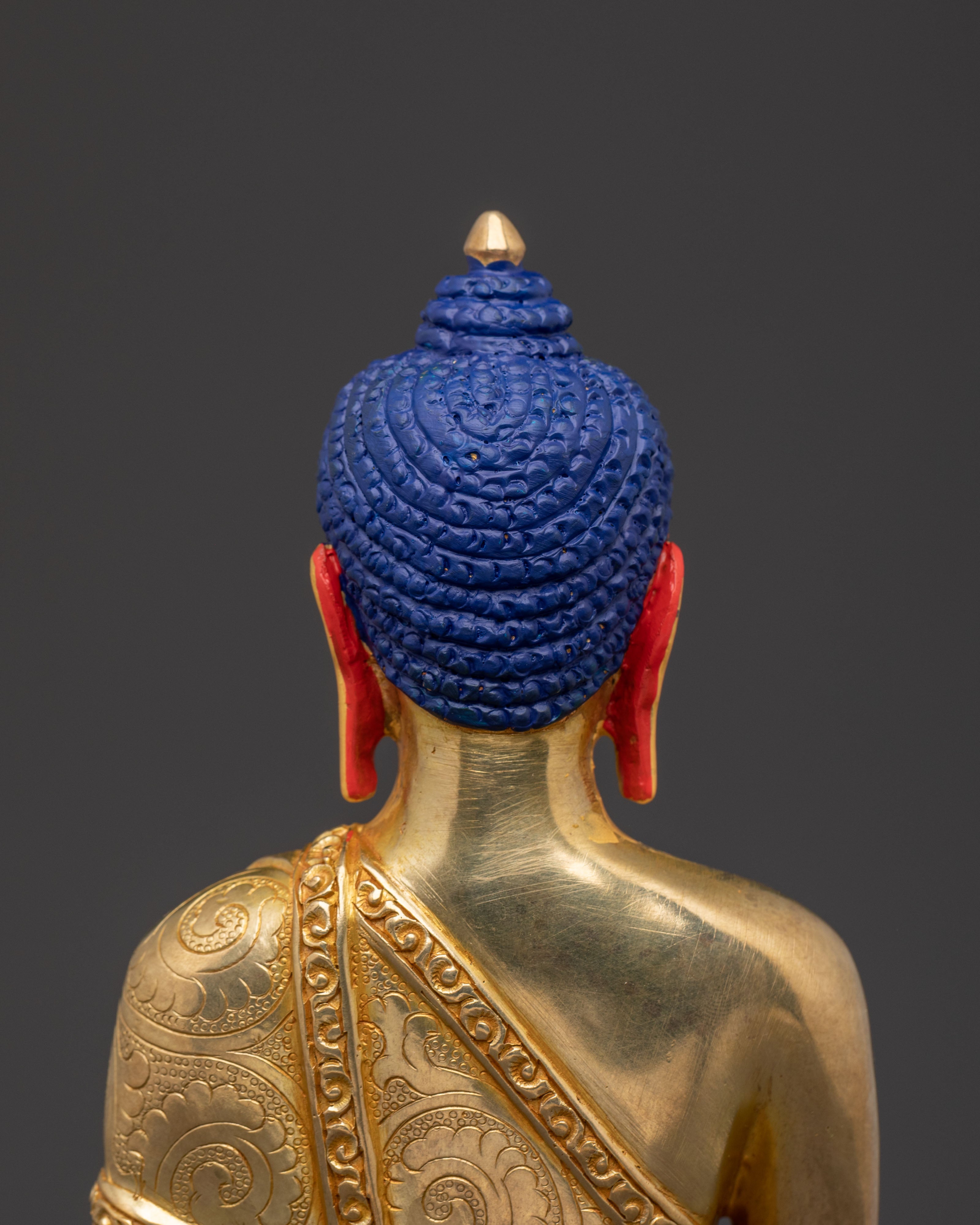 Shakyamuni Buddha Statue Boundless Compassion – 24K Gold Gilded