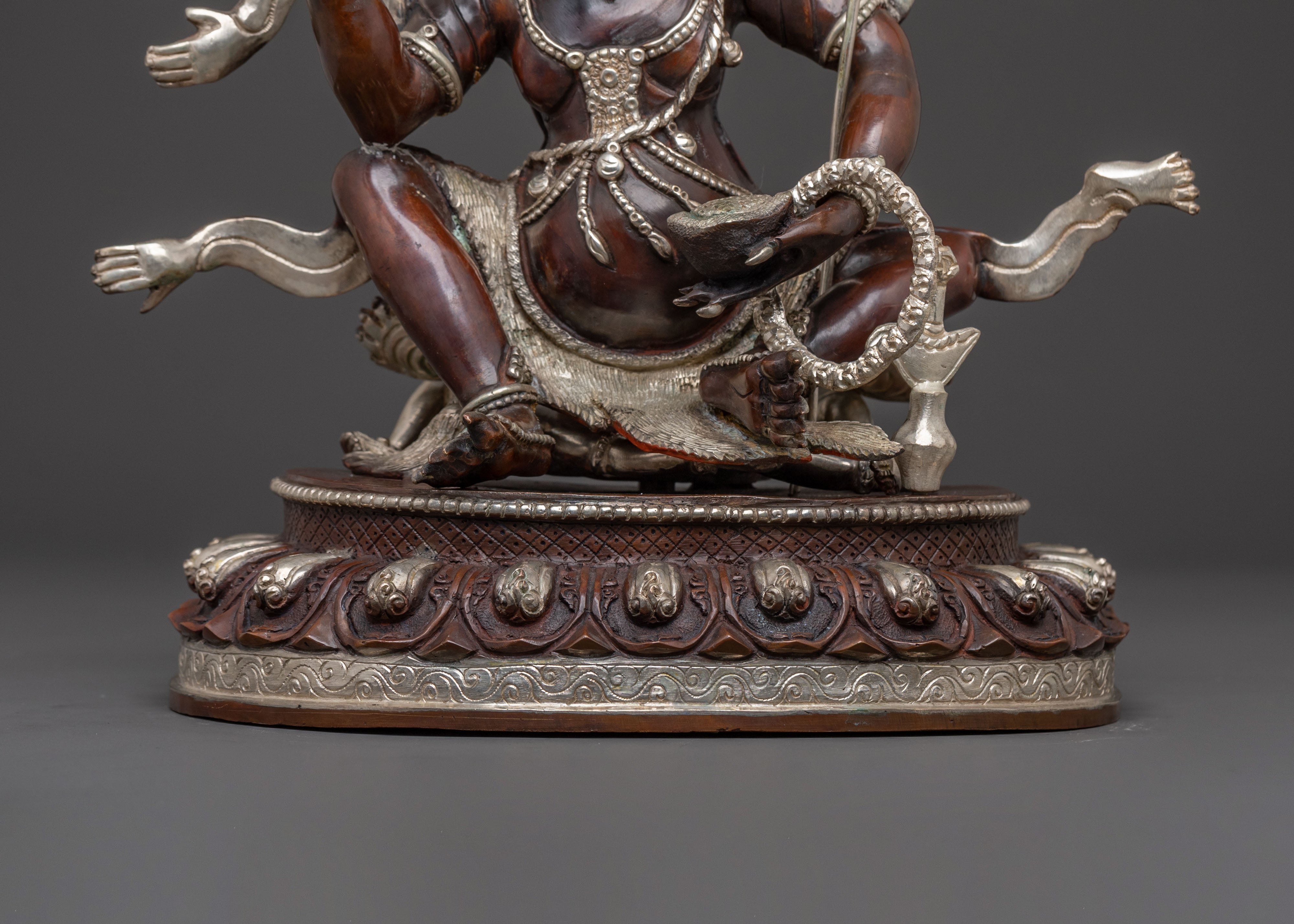 Divine Brahmanrupa Statue | Oxidized Copper Elegance