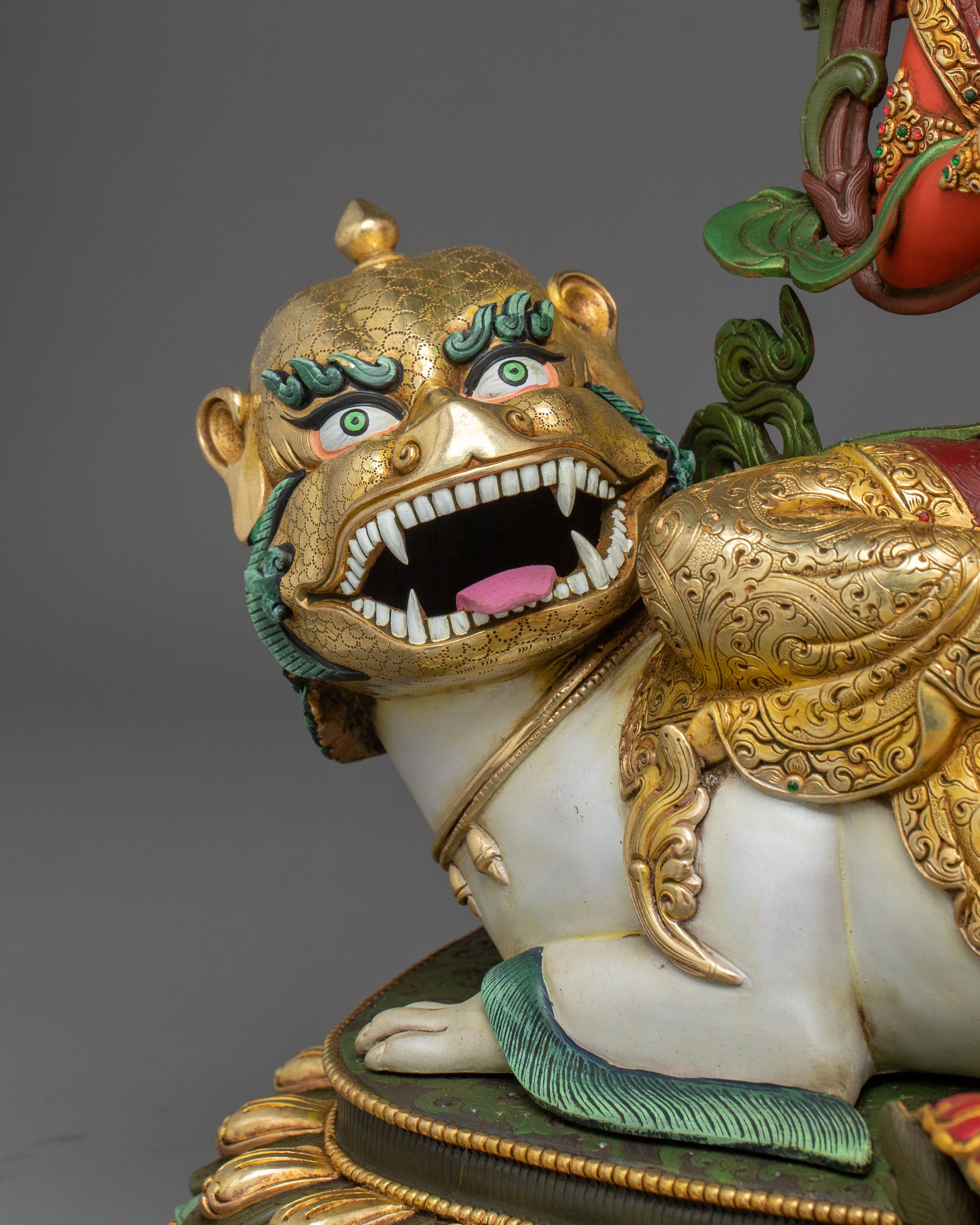 Simhanada Manjushri Statue | Radiant Wisdom Deity