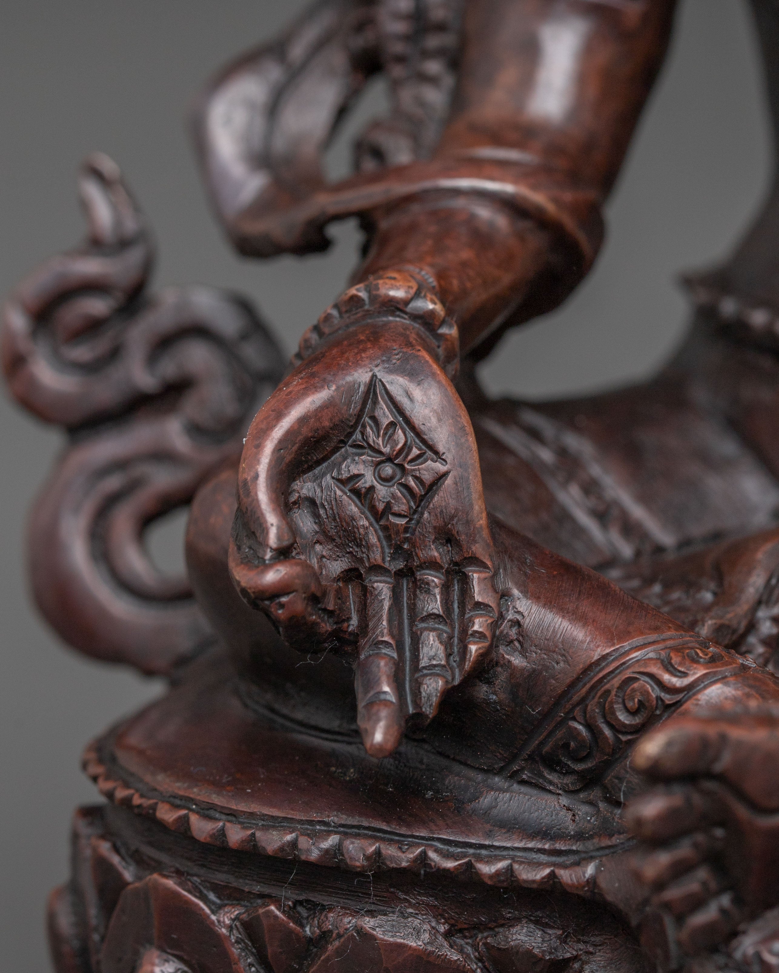 Handcrafted Green Tara Oxidized Statue | Traditional Himalayan Art