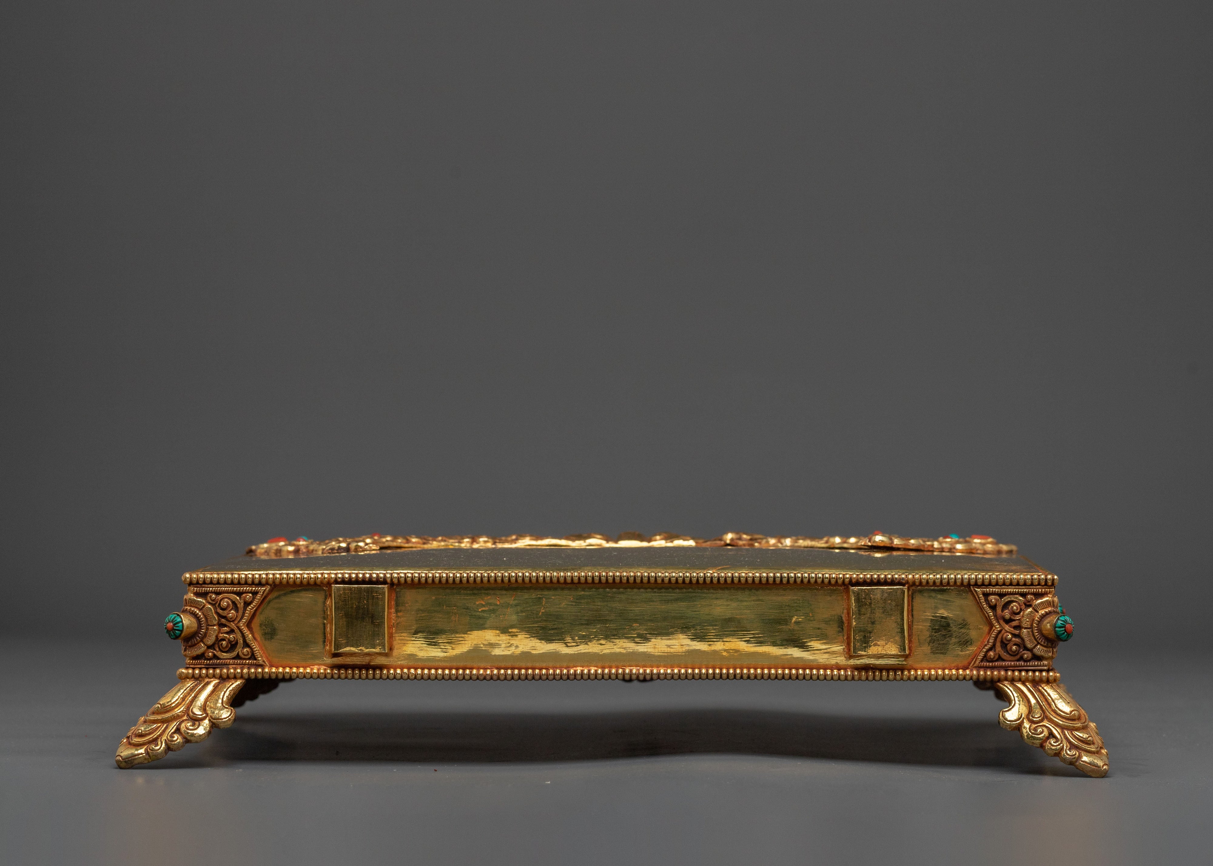Exquisite 24K Gold Gilded Handcrafted Sacred Throne
