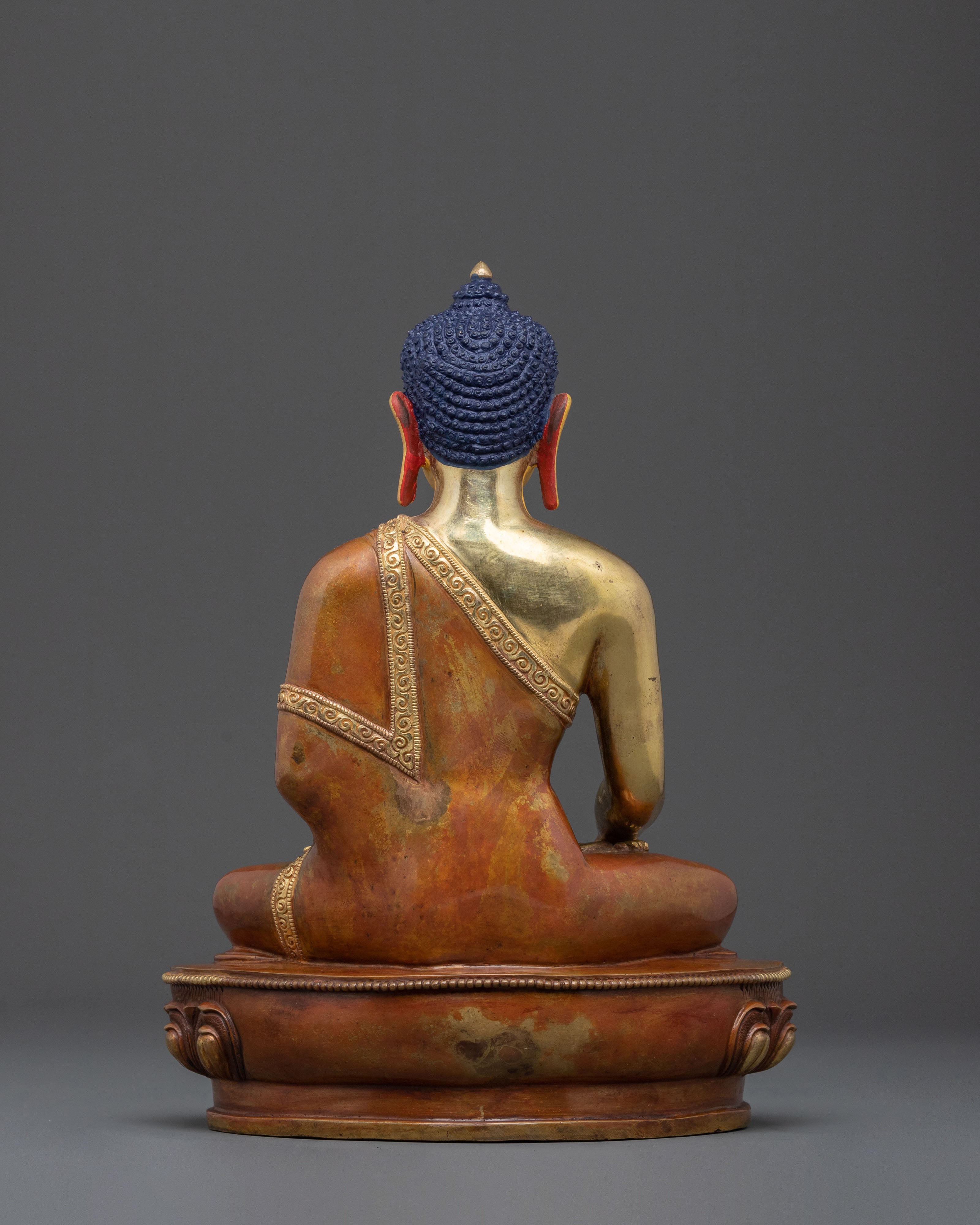 Shakyamuni Enlightenment Statue | 24K Gold Gilded