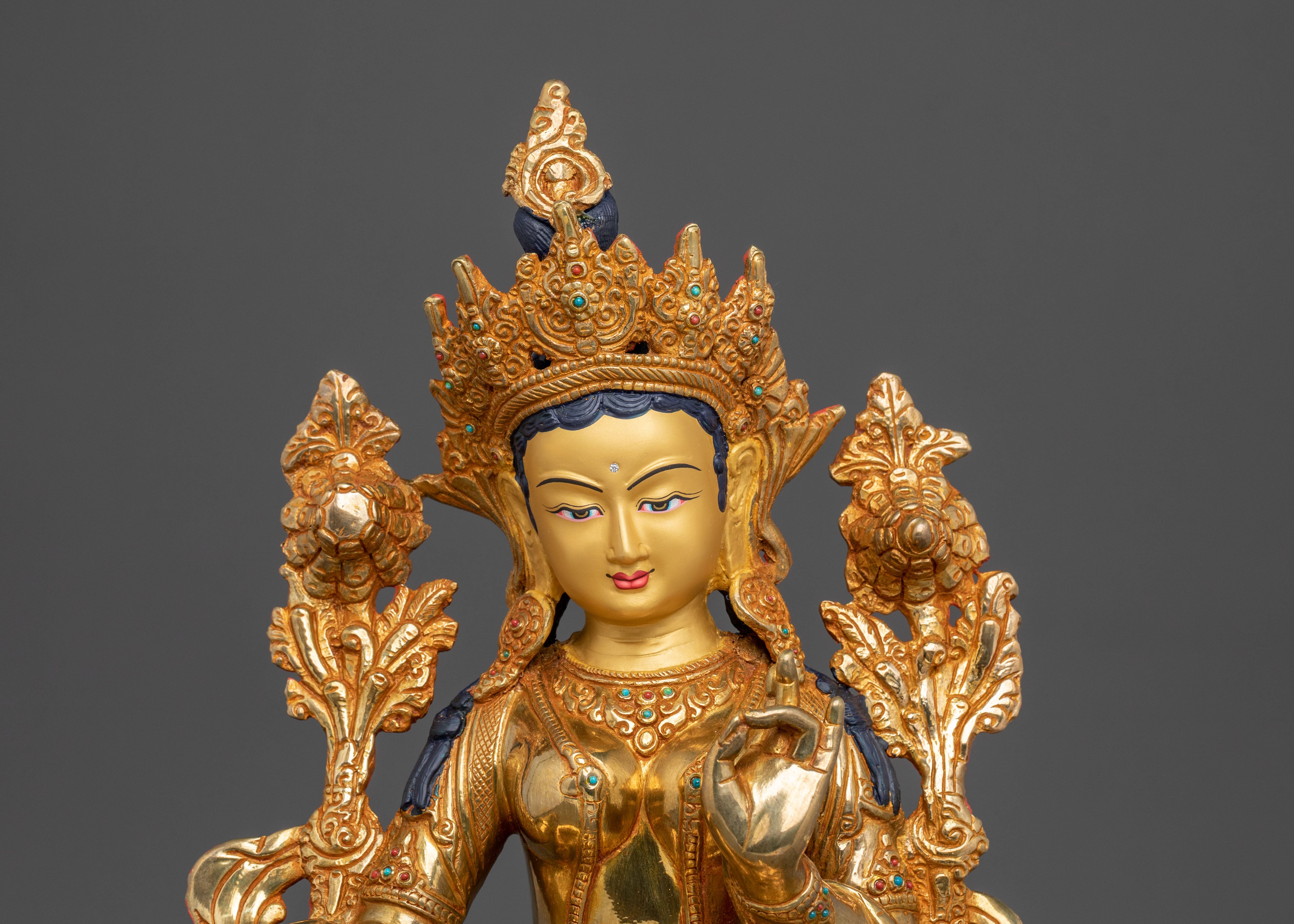 Green Tara Sculpture | Compassionate Goddess
