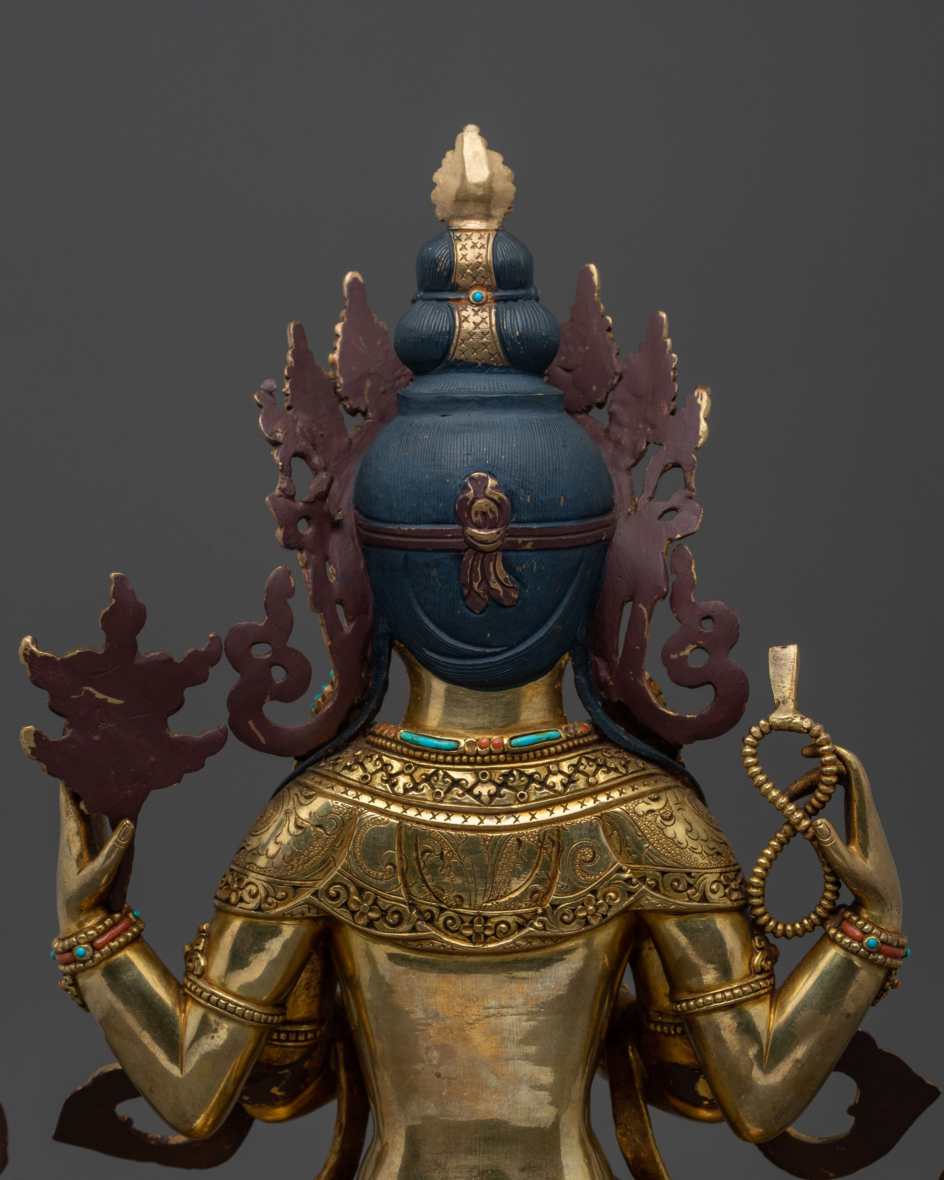 Tibetan Chenrezig Sacred Statue | Divine Figurine