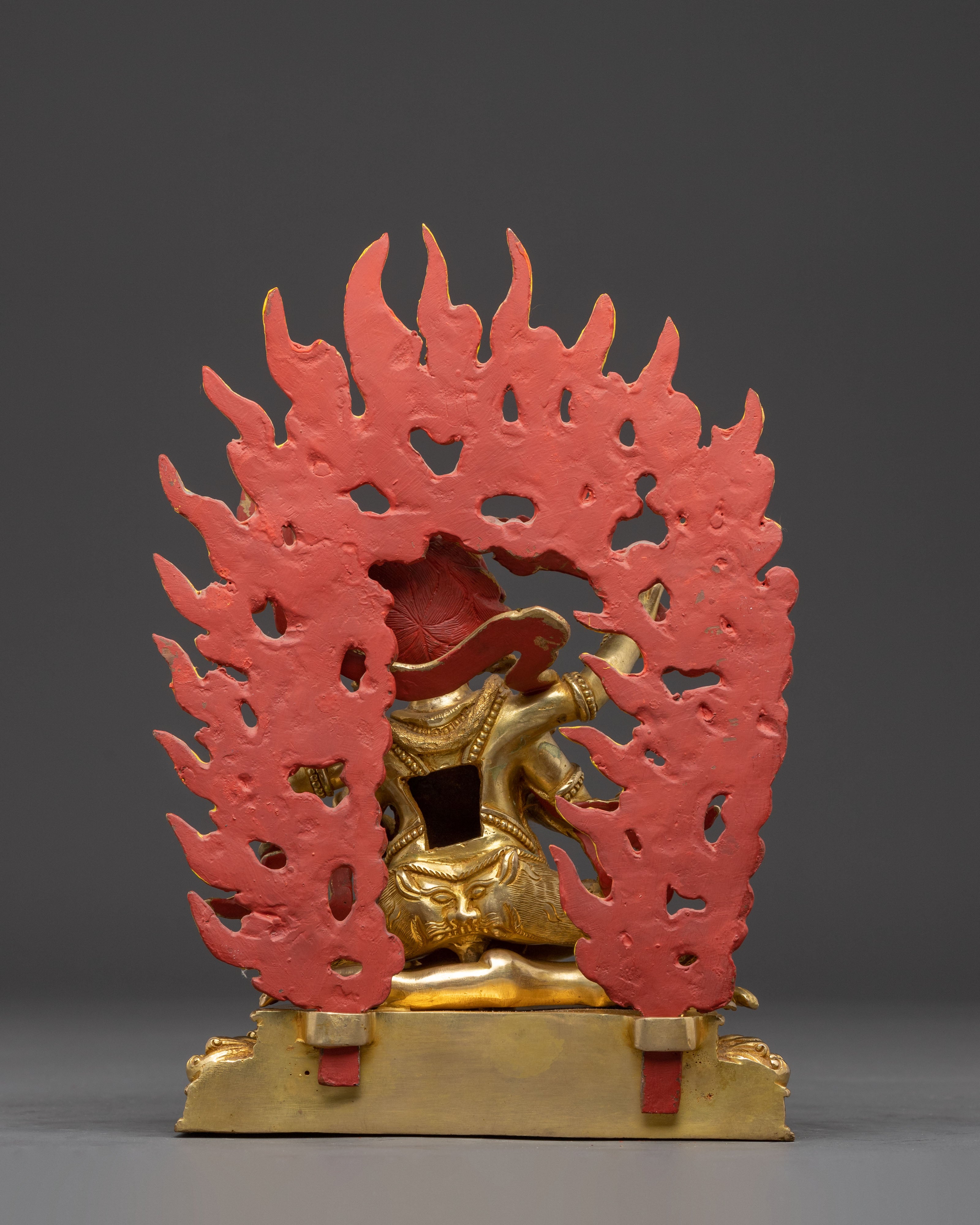 Himalayan Sculpture of Four Armed Mahakala | Protector Deity