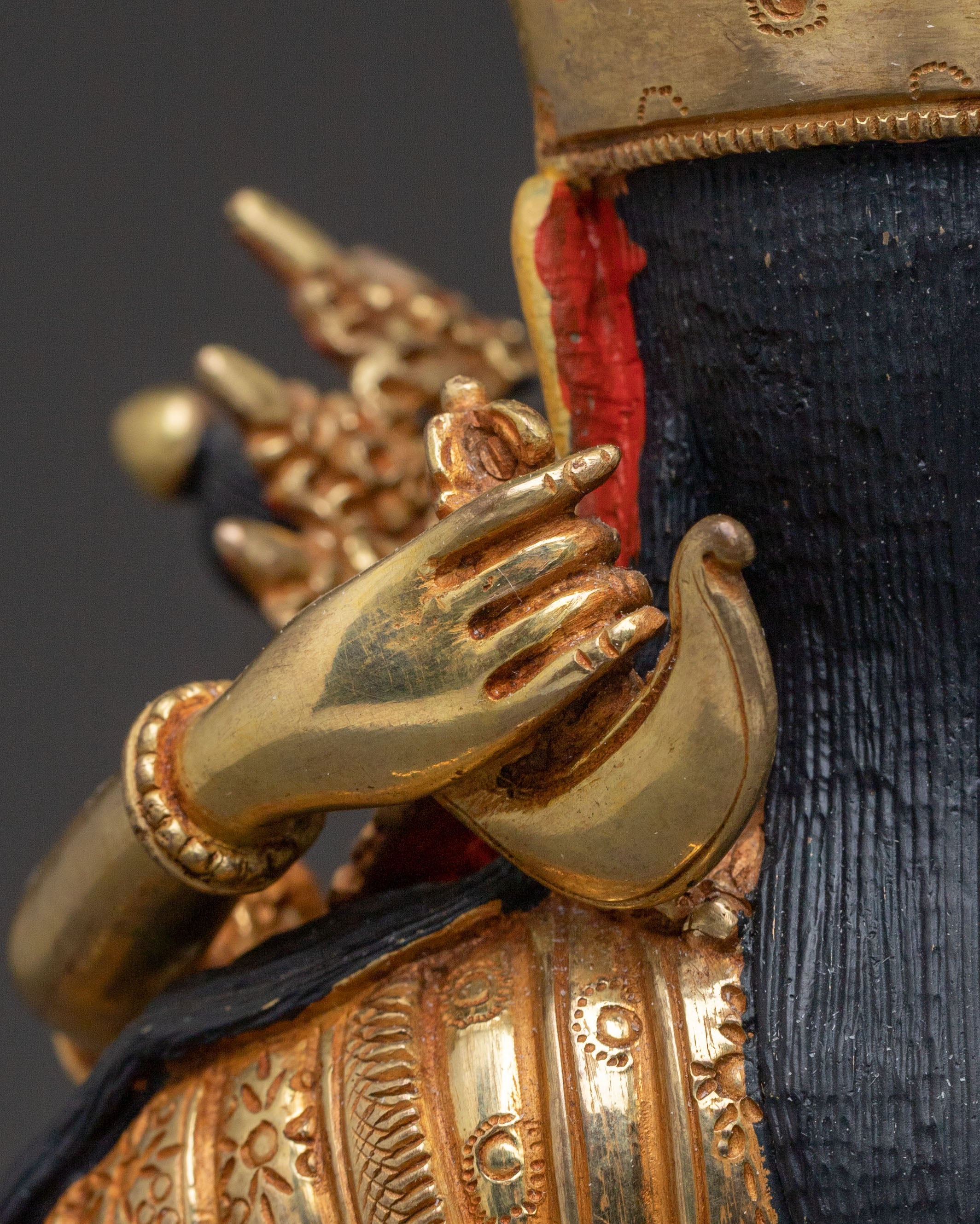 Padmasambhava Sacred Blessing Statue | 24K Gold Gilded