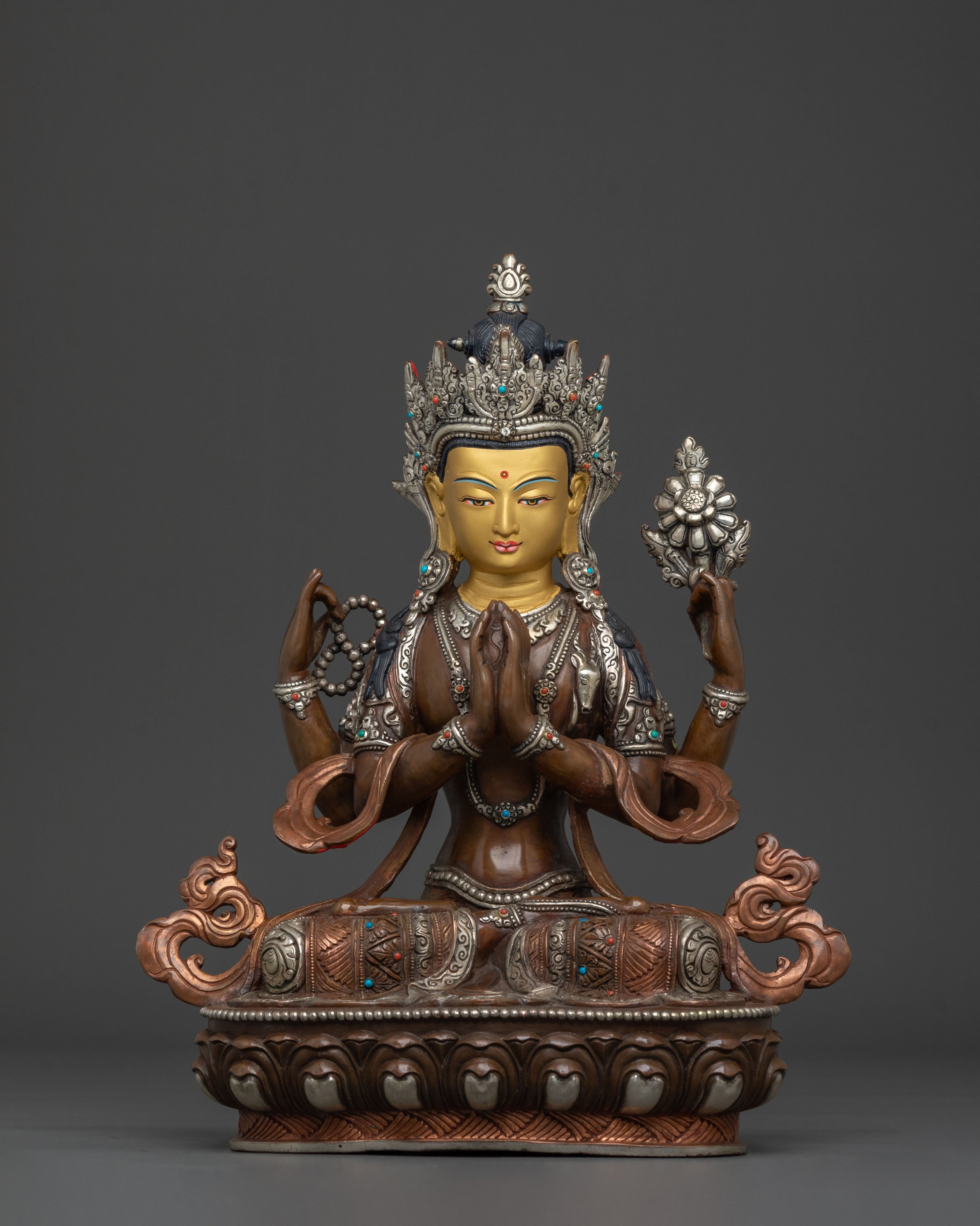 Chenrezig Sacred Sculpture | Handcrafted Devotion