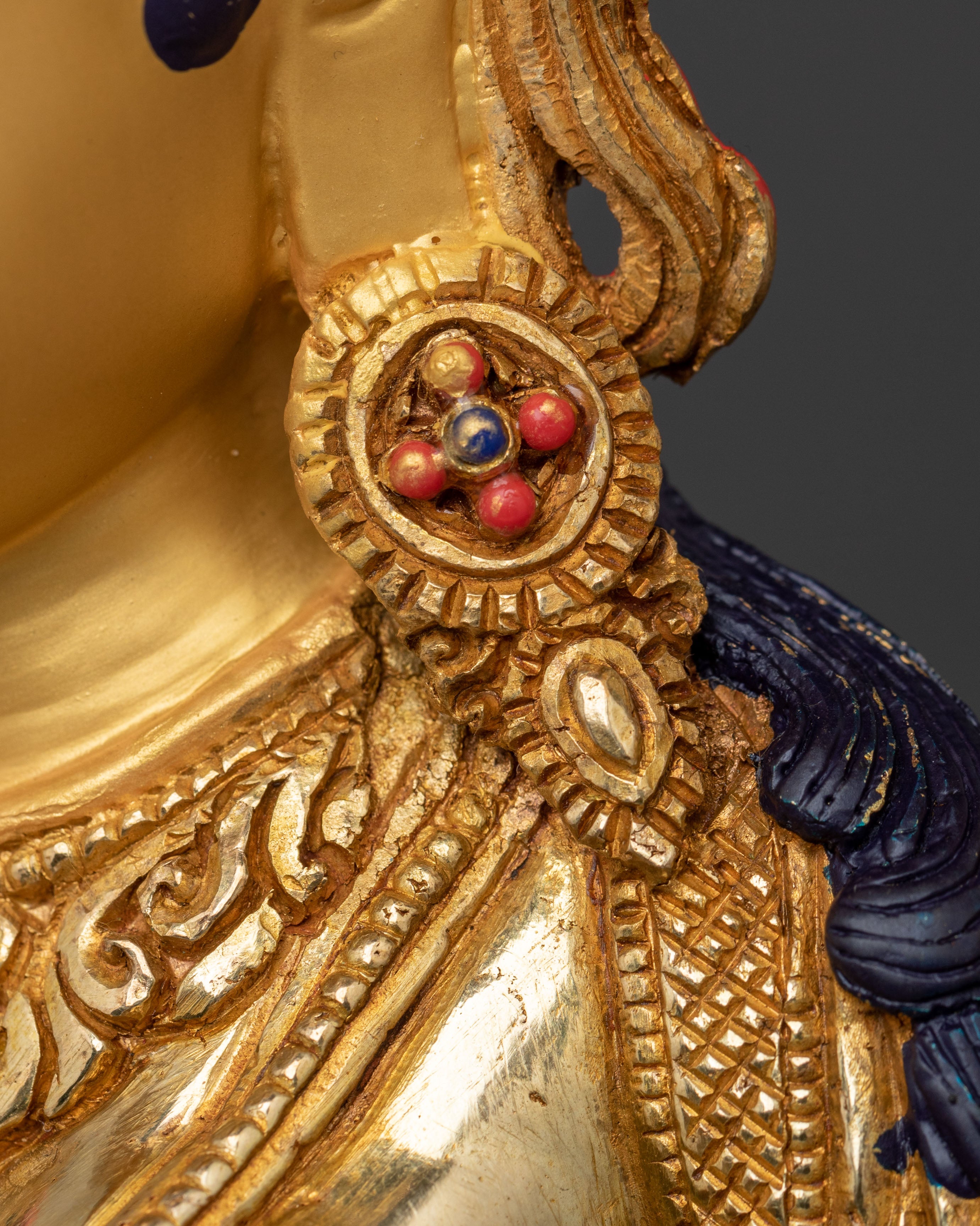 Handcrafted Green Tara Statue | Home Decor