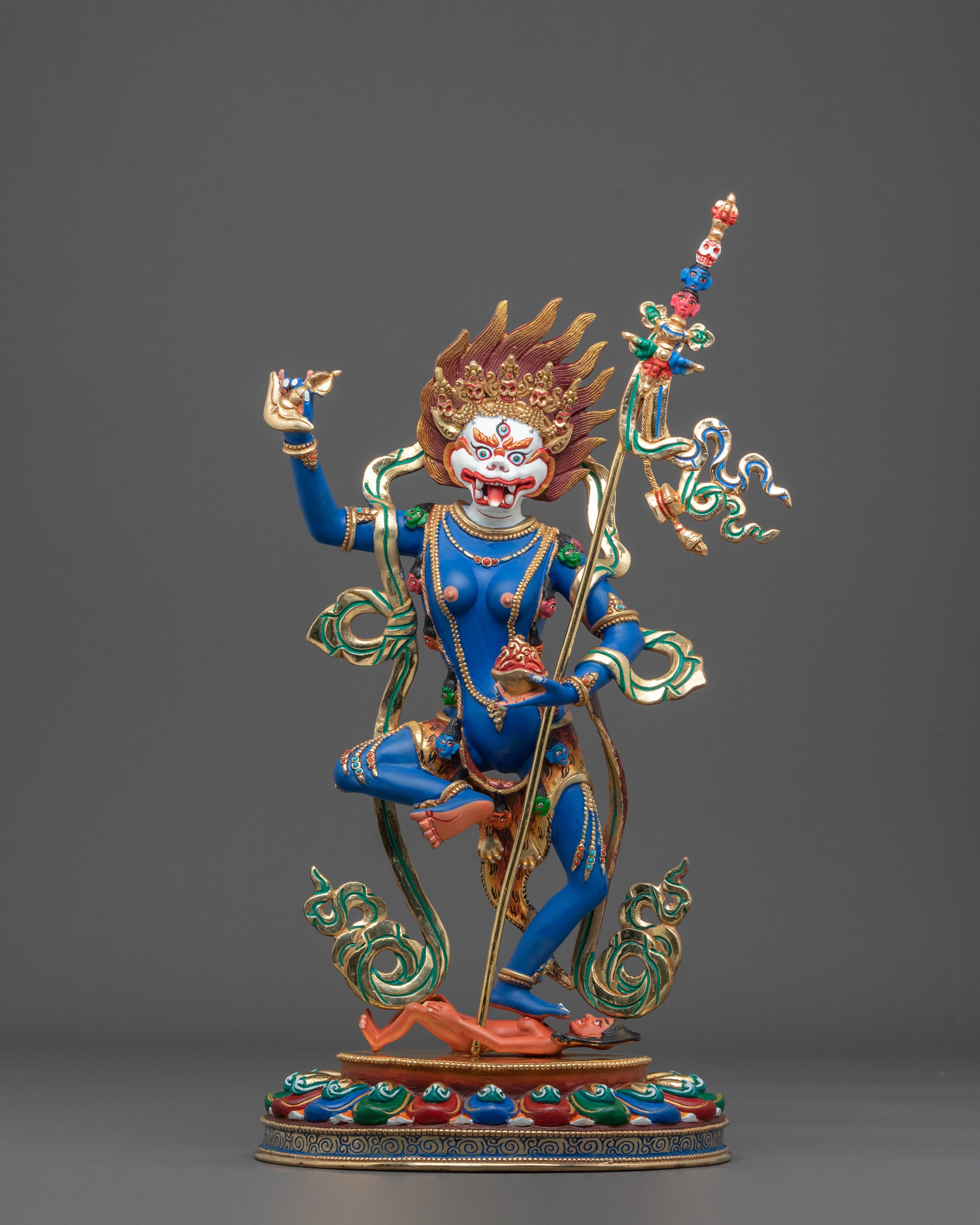 Sacred Protector Shima Mukha Statue | Sacred Protector of Vajrayana Buddhism