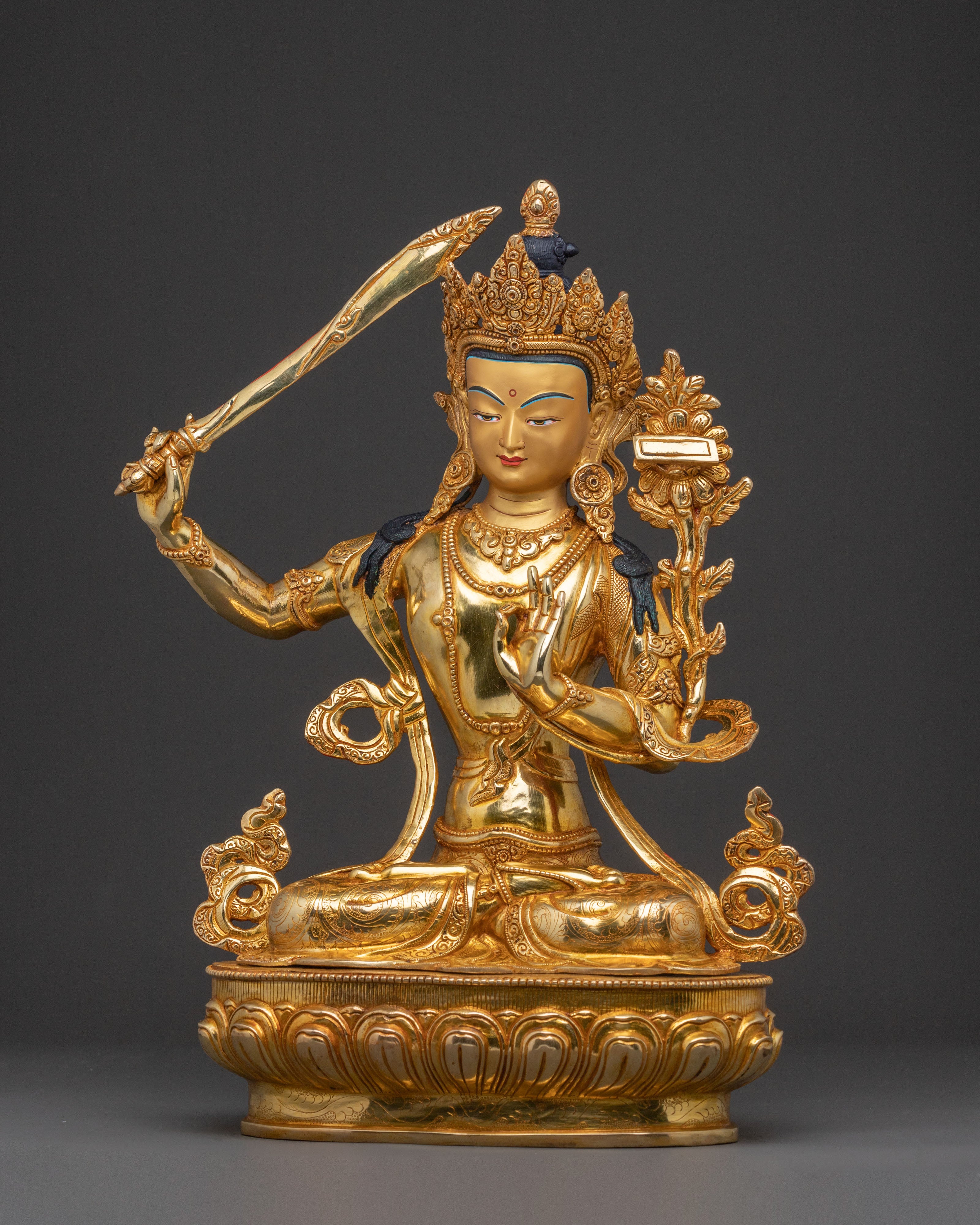 Manjushri Radiant Wisdom Statue | Altar Decor