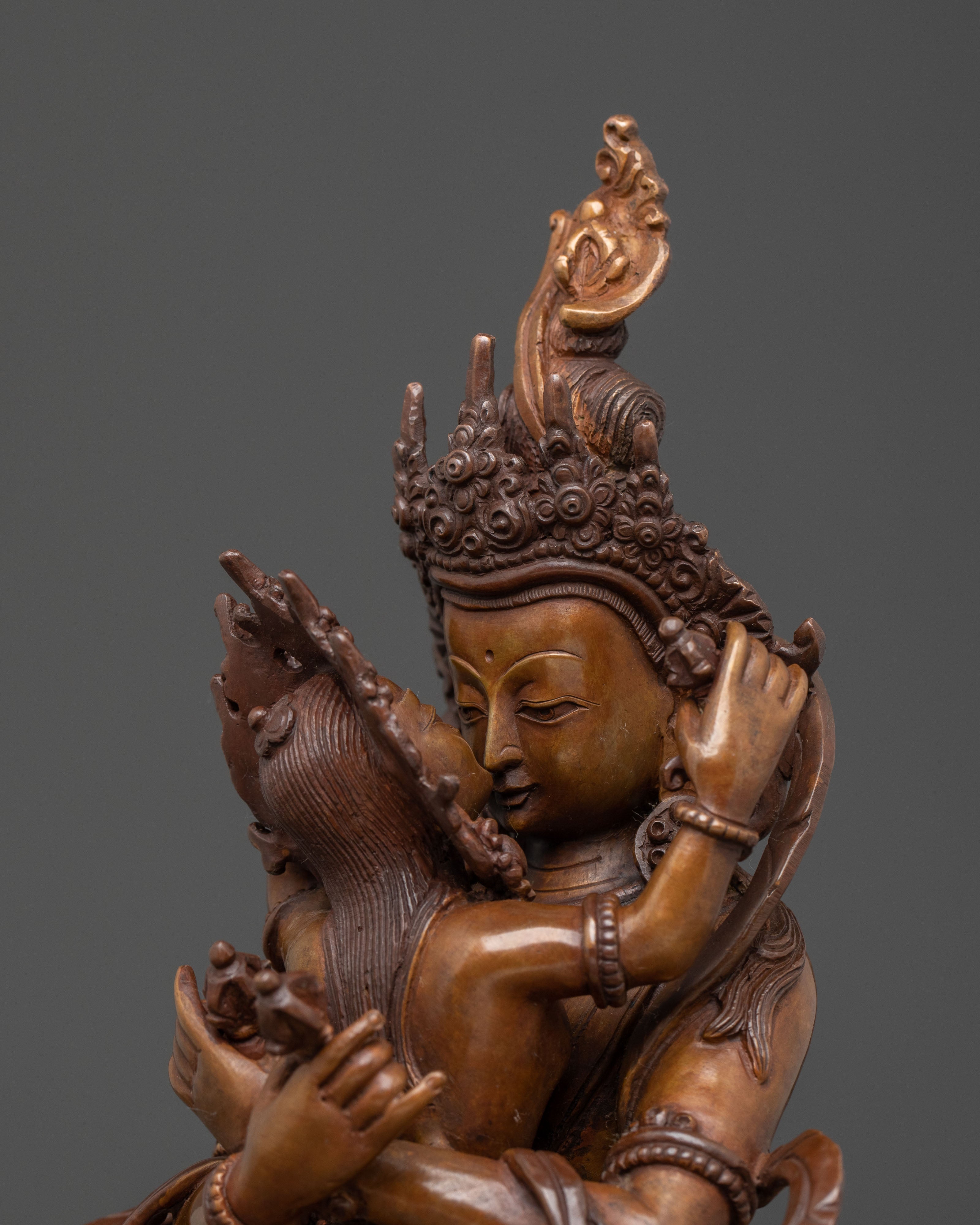 Vajradhara Statue with Consort | Meditational Figure