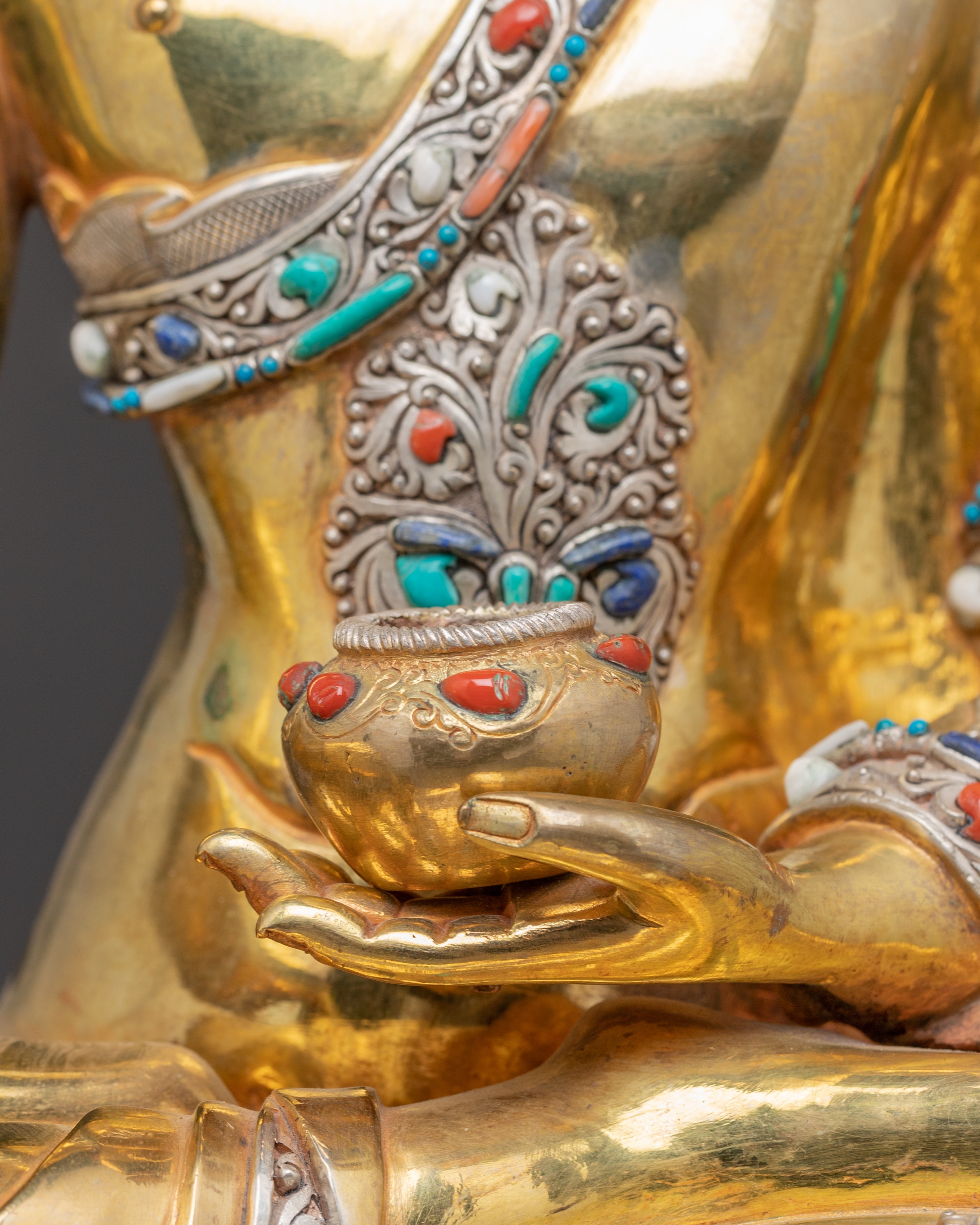 Handmade Dharma Guru Shakyamuni Buddha Sculpture | Enlightened Sage