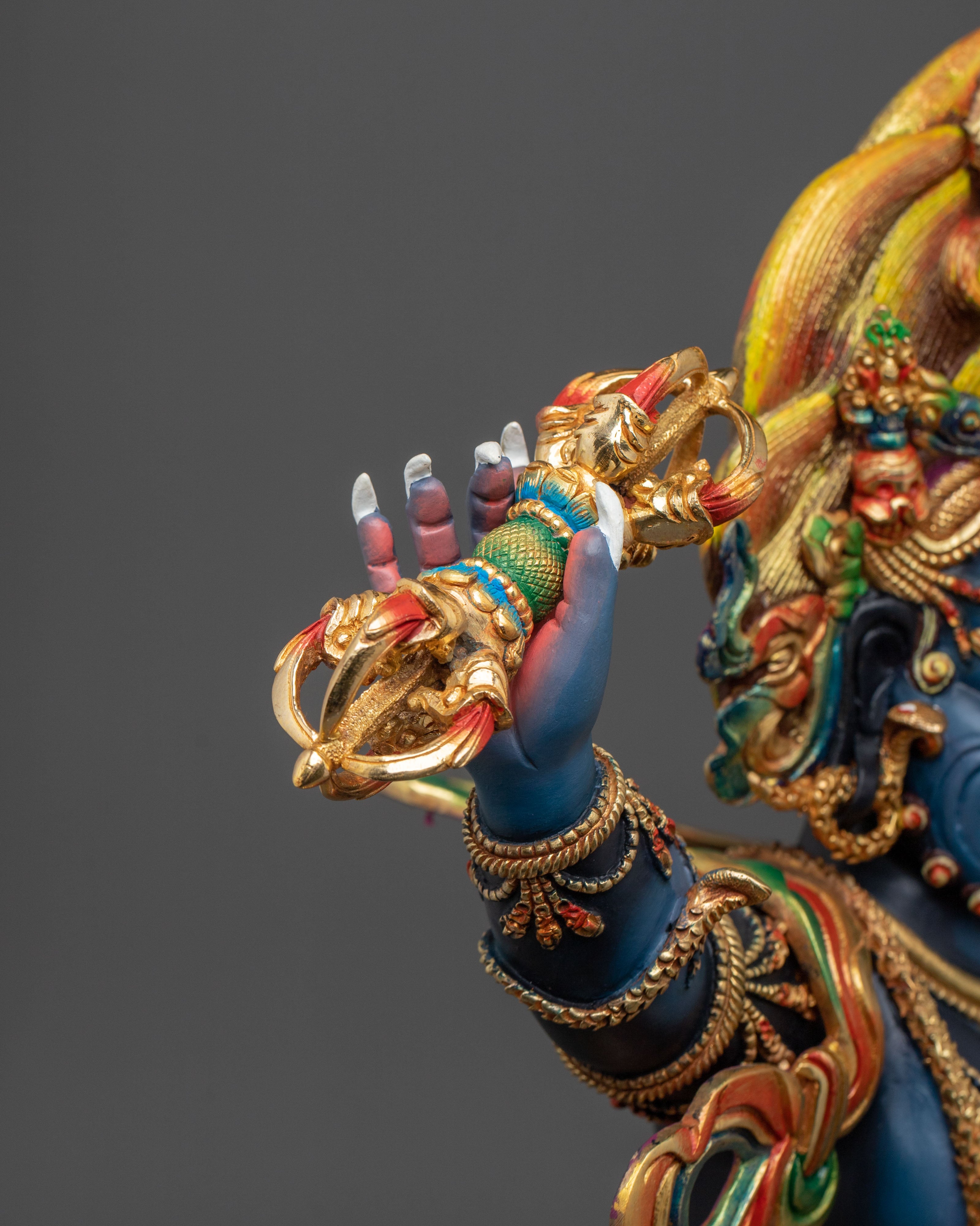 Tibetan Deity Vajrapani Statue | Altar Home Decor