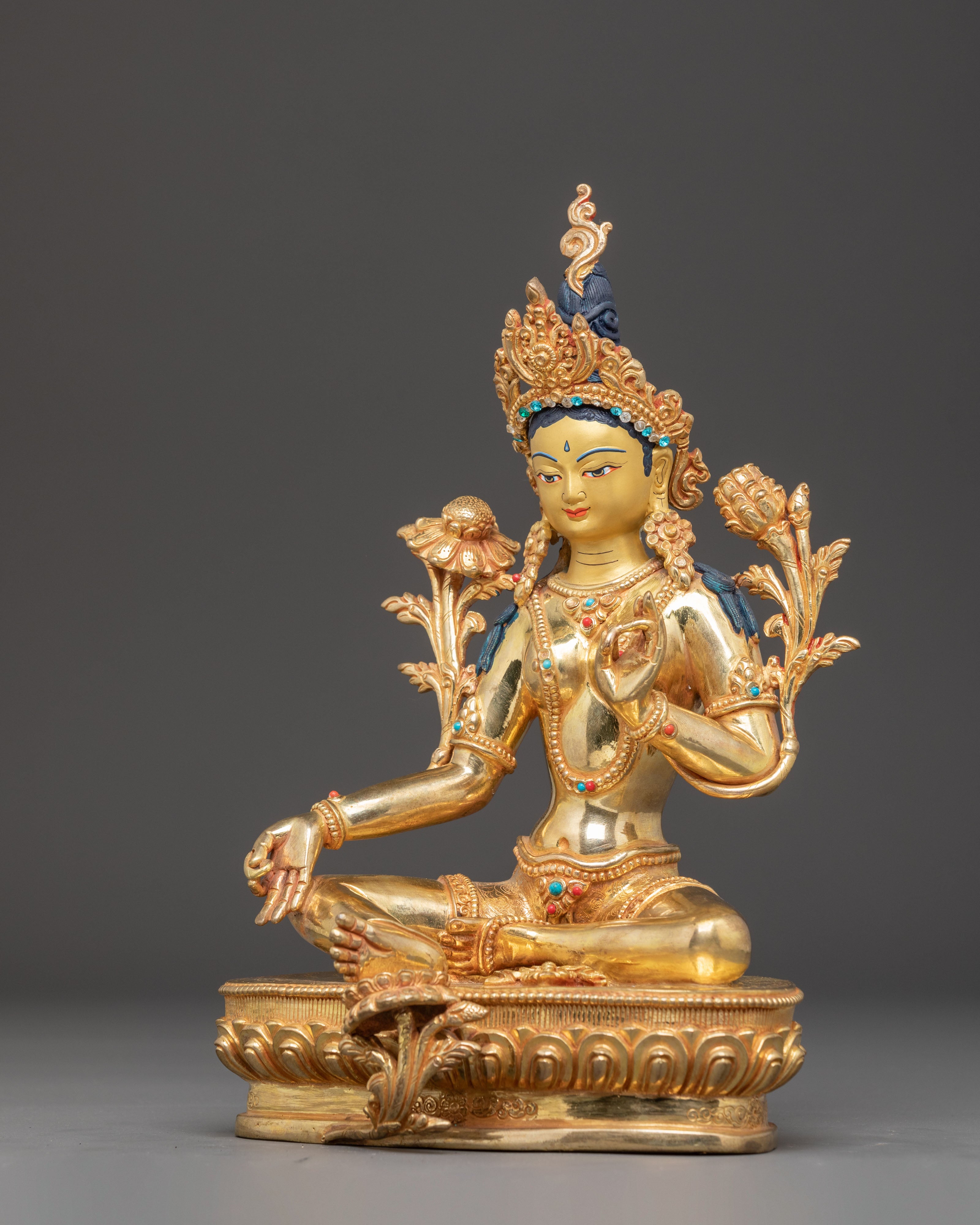 Handcrafted Shyama Tara Statue: Mother of All Buddhas
