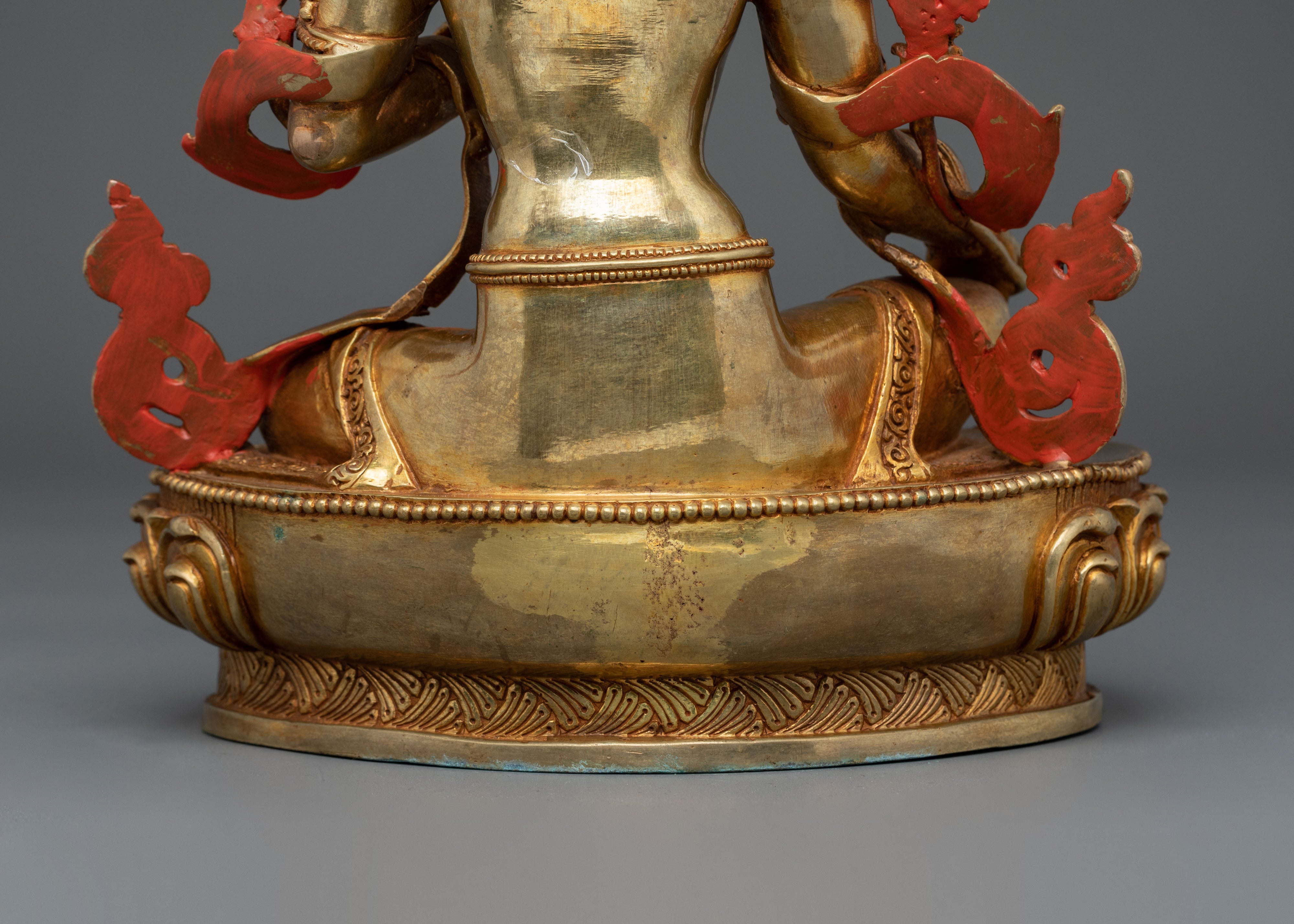 Green Tara Tibetan Buddhist Figurine | Sacred Goddess of Compassion