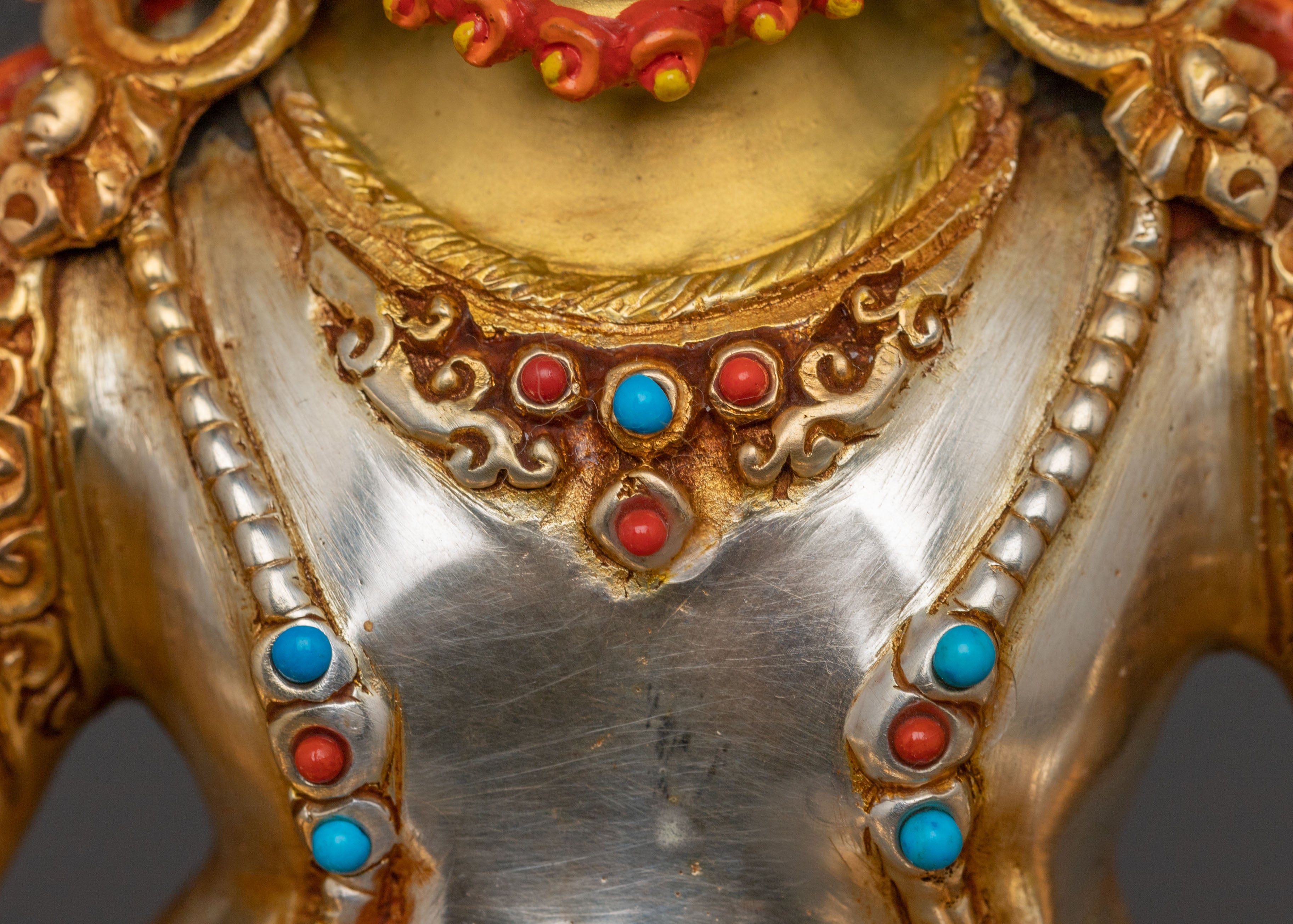 Prosperity Icon Dzambhala Statue | Handcrafted Gold Gilded Statue