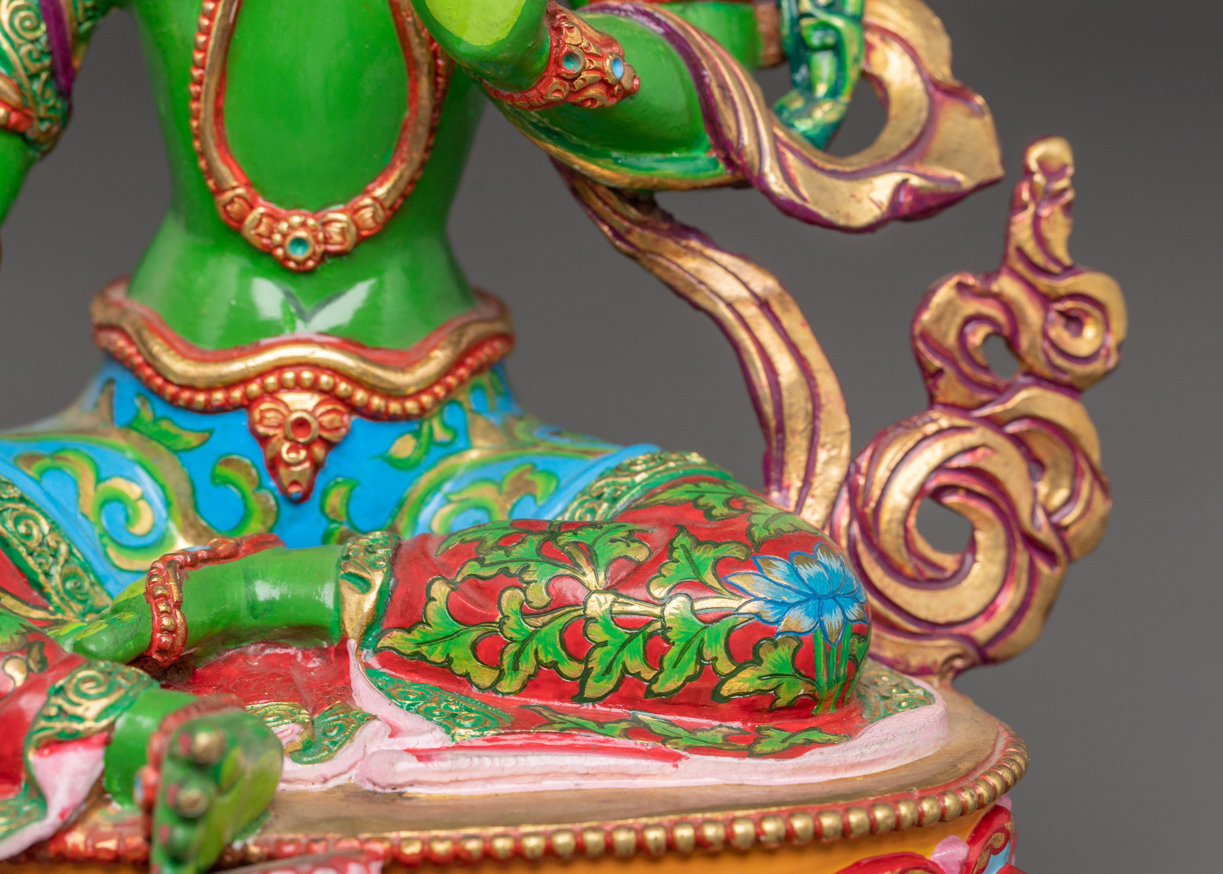 Mother Green Tara Handcrafted Statue | Embodiment of Compassion