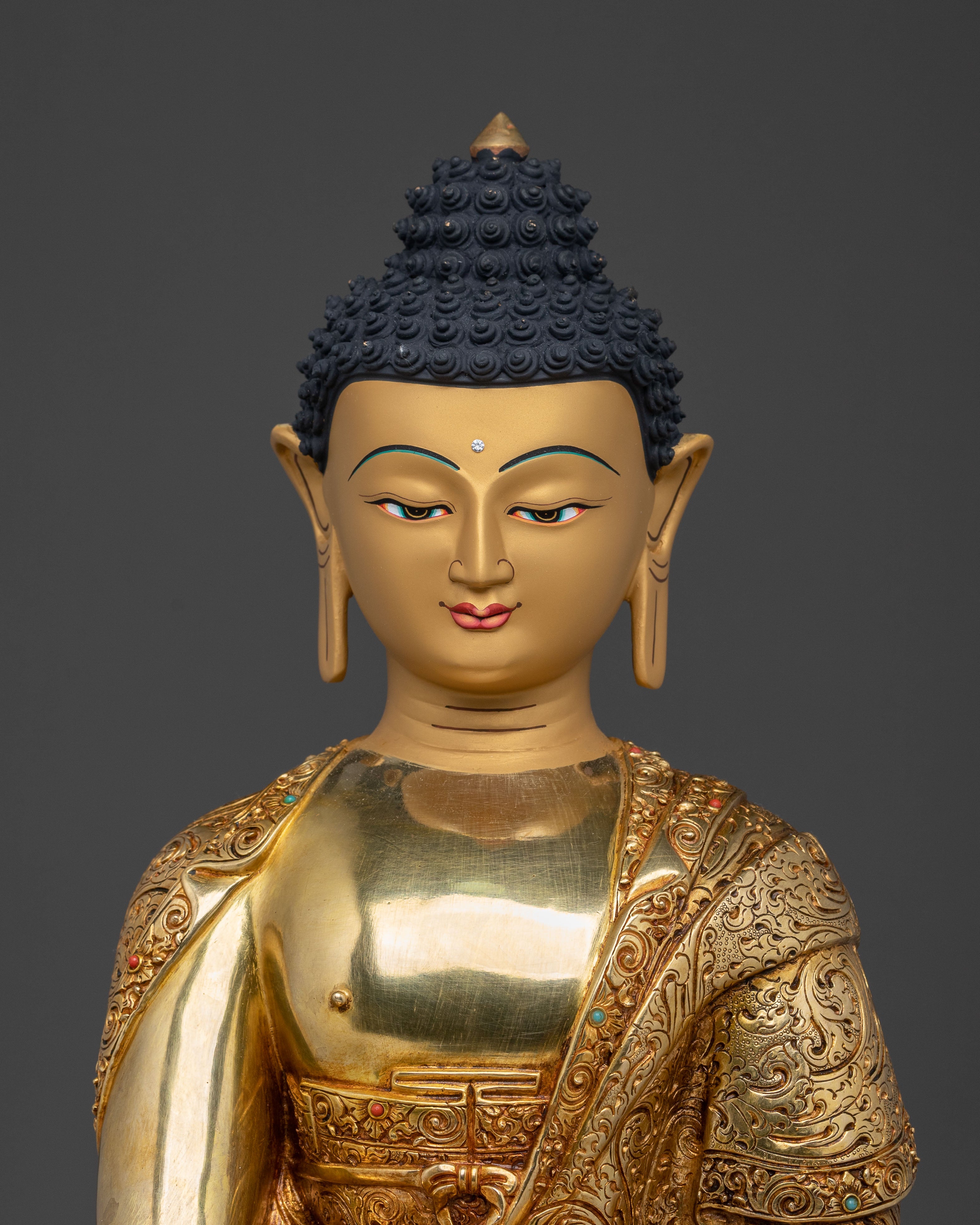 Golden Shakyamuni Buddha Statue | Dharma Teacher