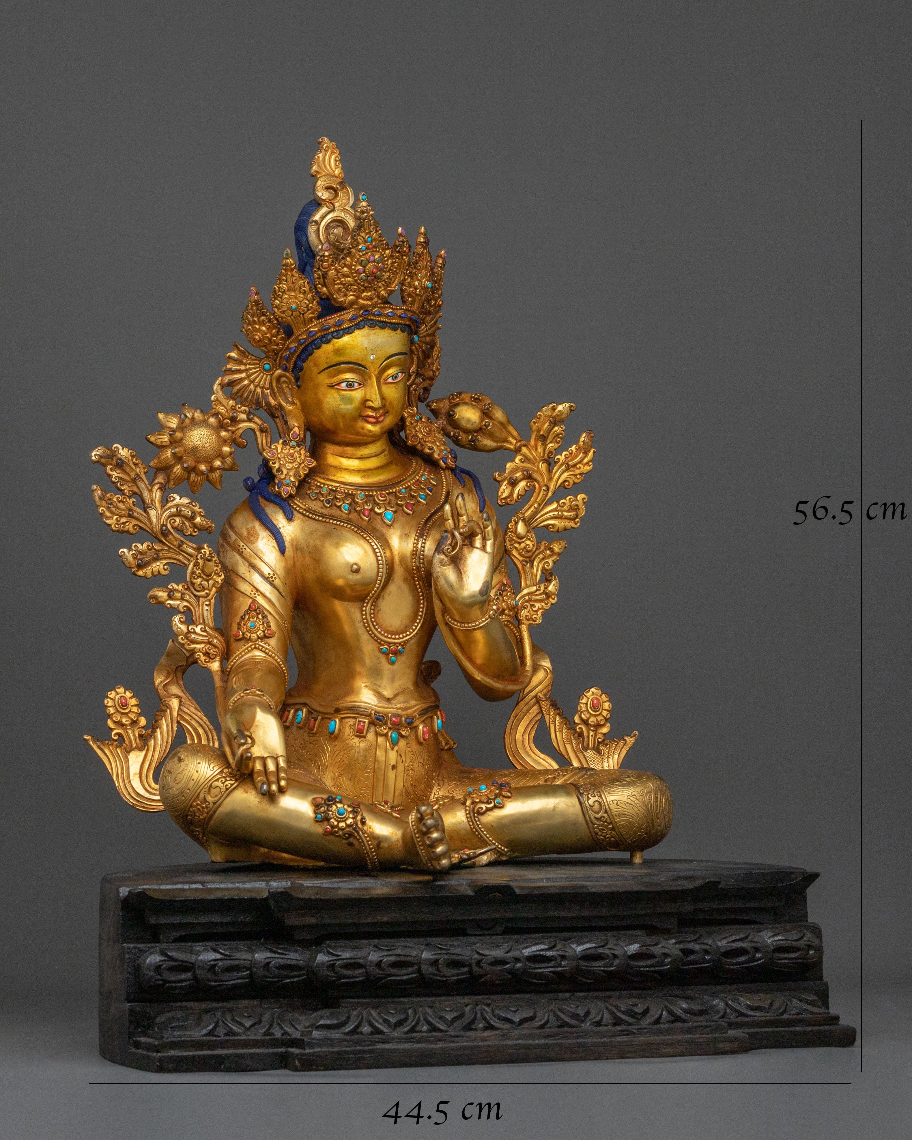 Green Tara Sacred Statue | Tibetan Goddess