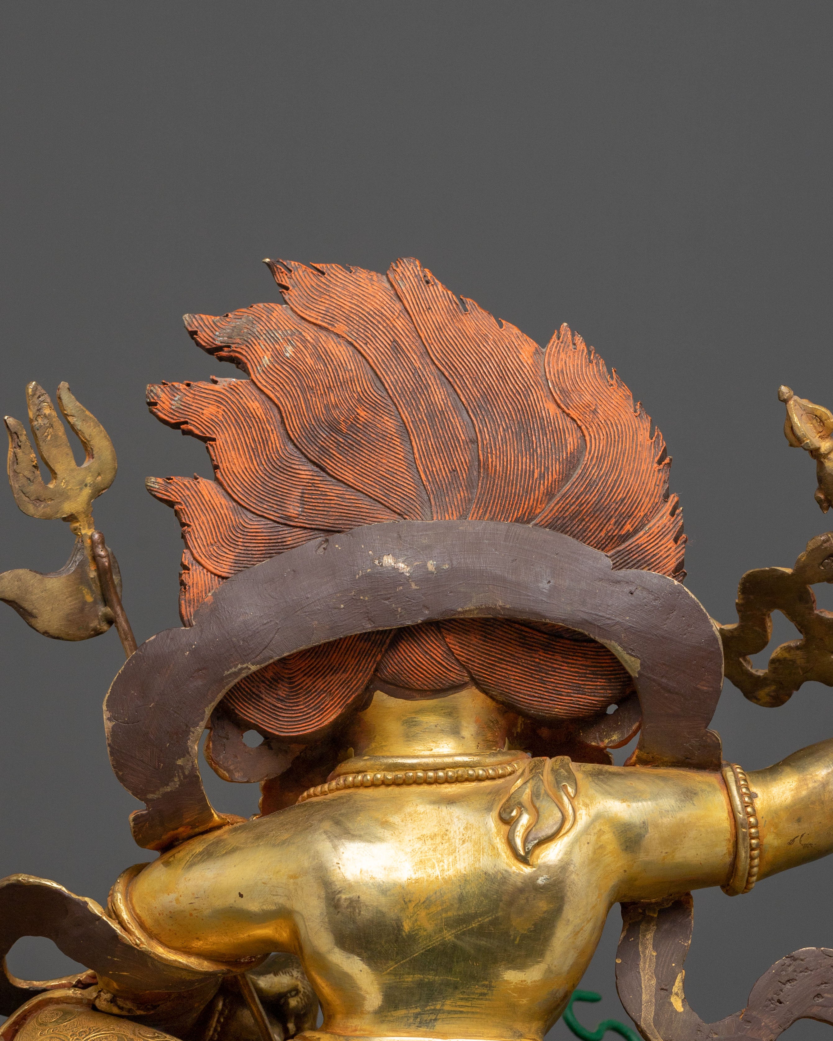 White Dzambhala Statue | 24K Gold Gilded Figurine