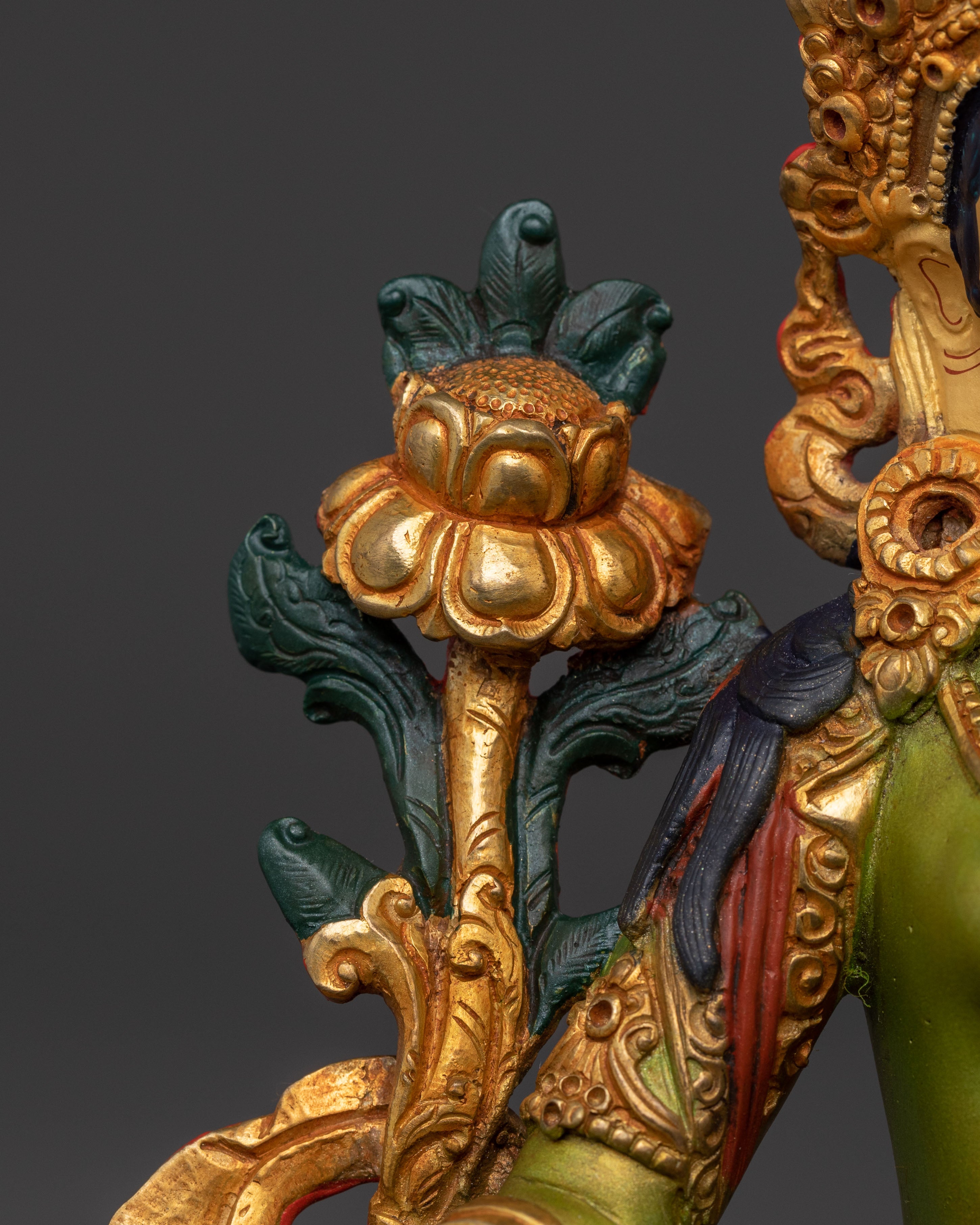 Green Tara Sacred Statue | Compassion Icon