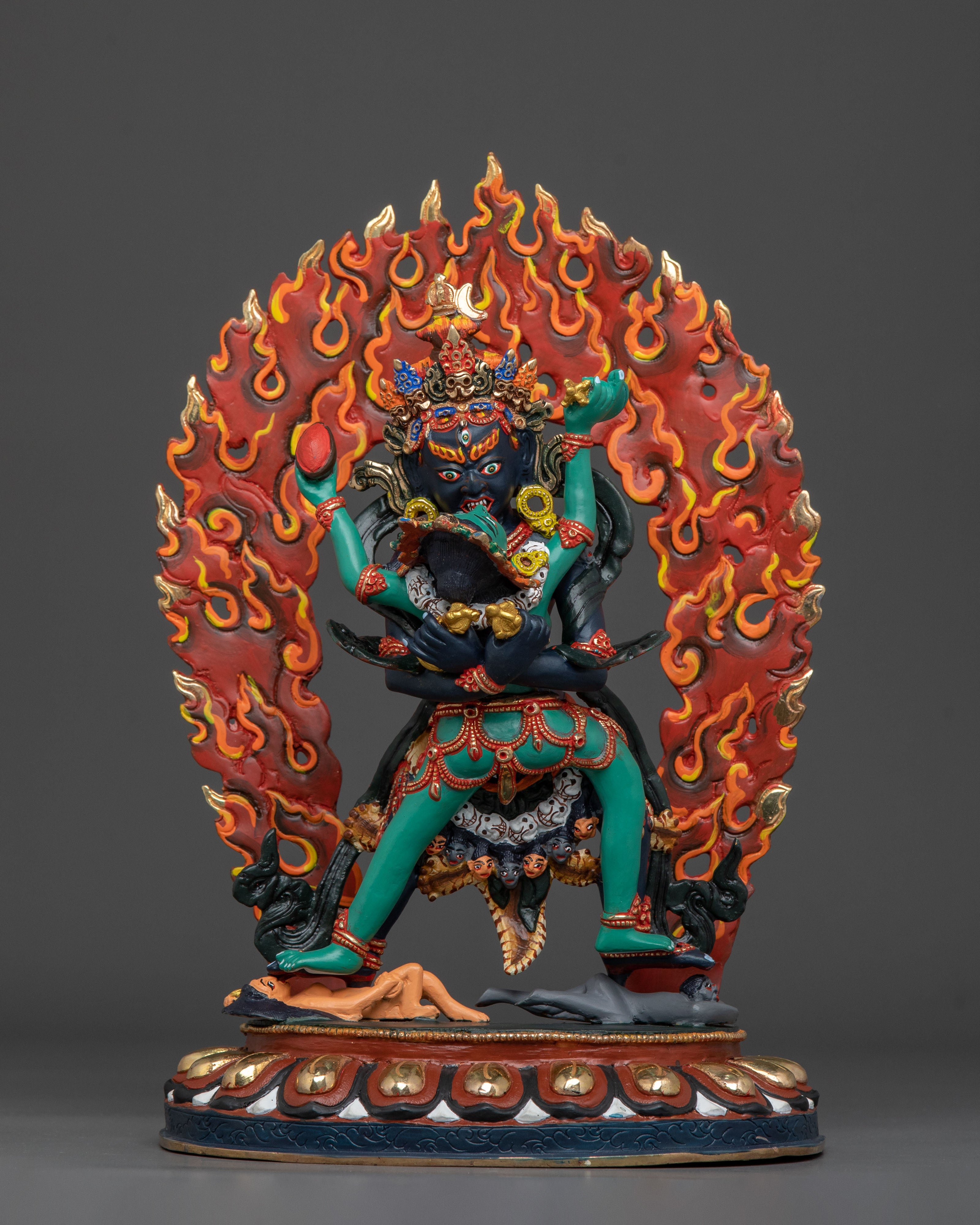 Kalachakra Sacred Sculpture with Consort | Home Decor