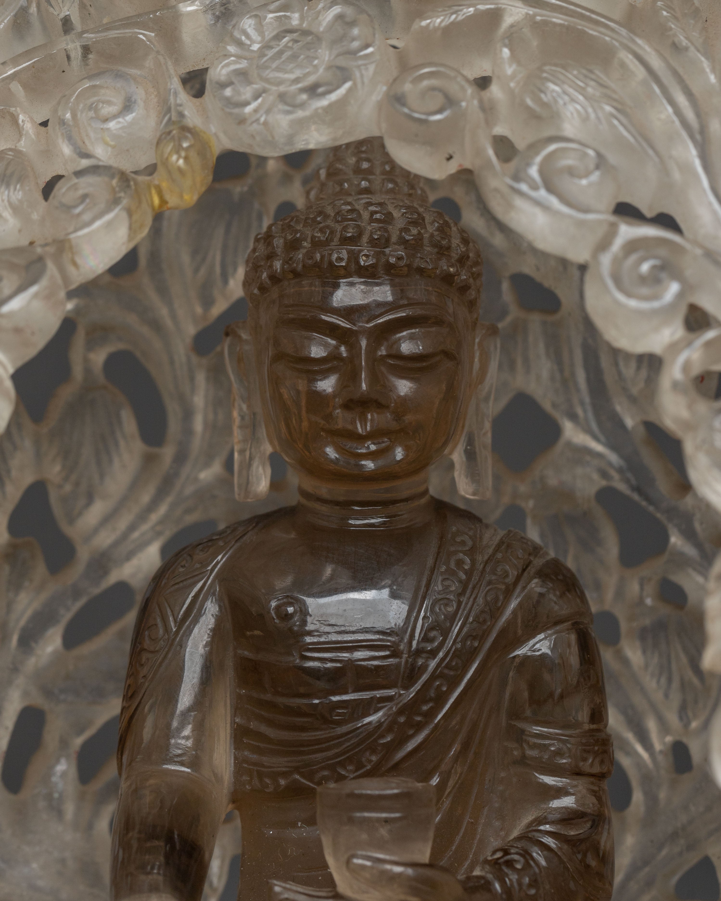 Shakyamuni Buddha Crystal Statue: Enlightenment Icon
