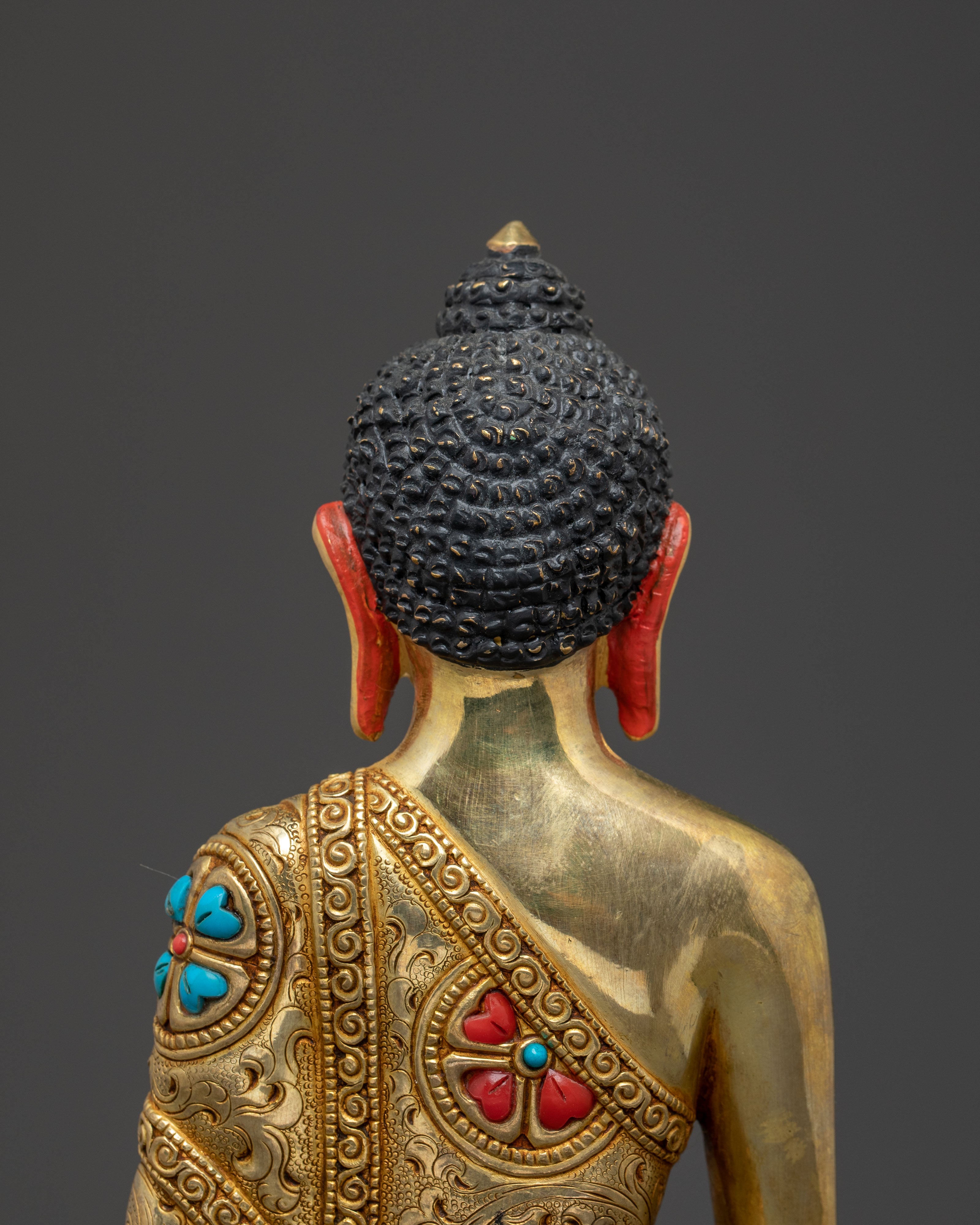 Shakyamuni Buddha Handmade Golden Statue | Historical Buddha