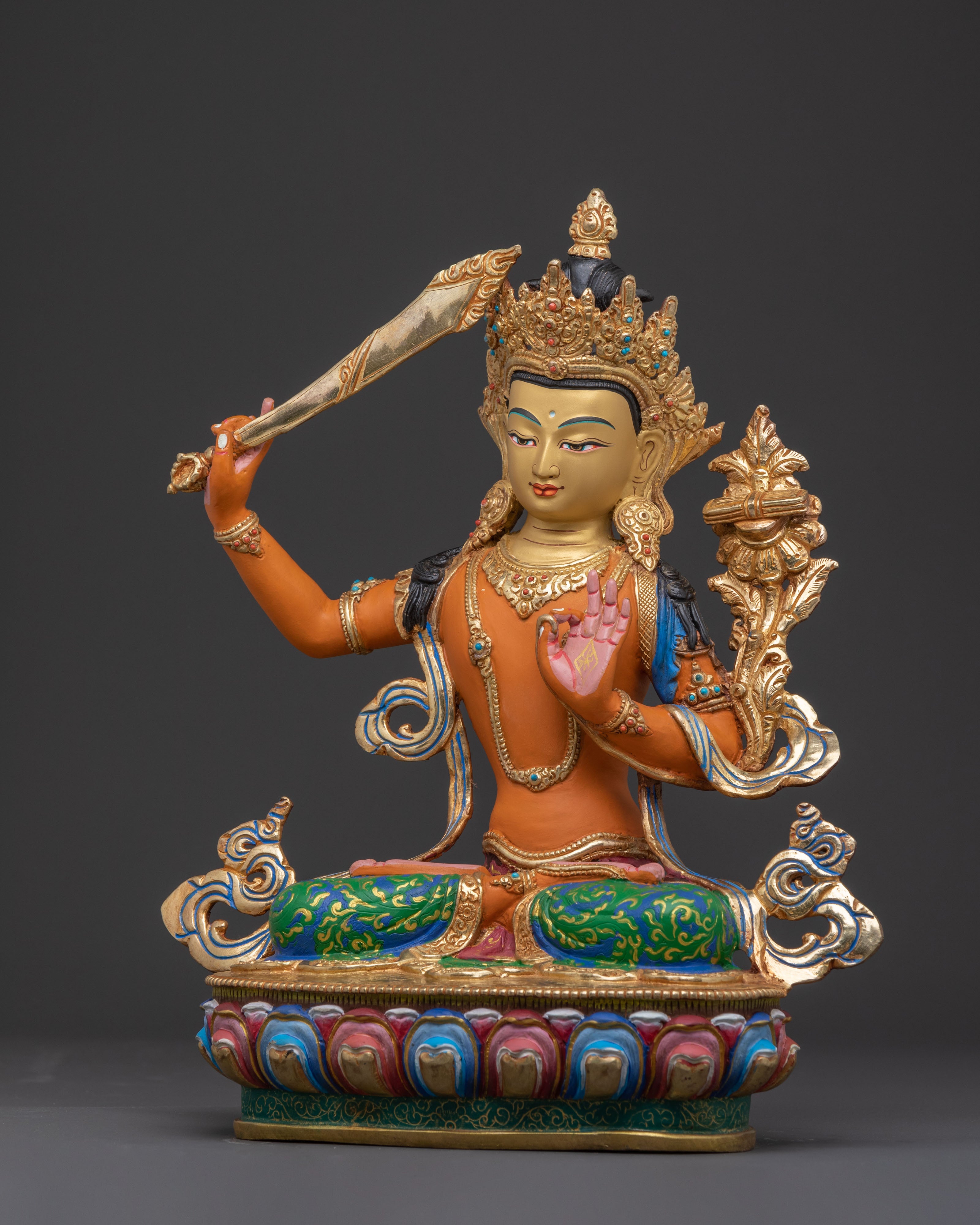 Divine Manjushri Statue – Bodhisattva of Wisdom