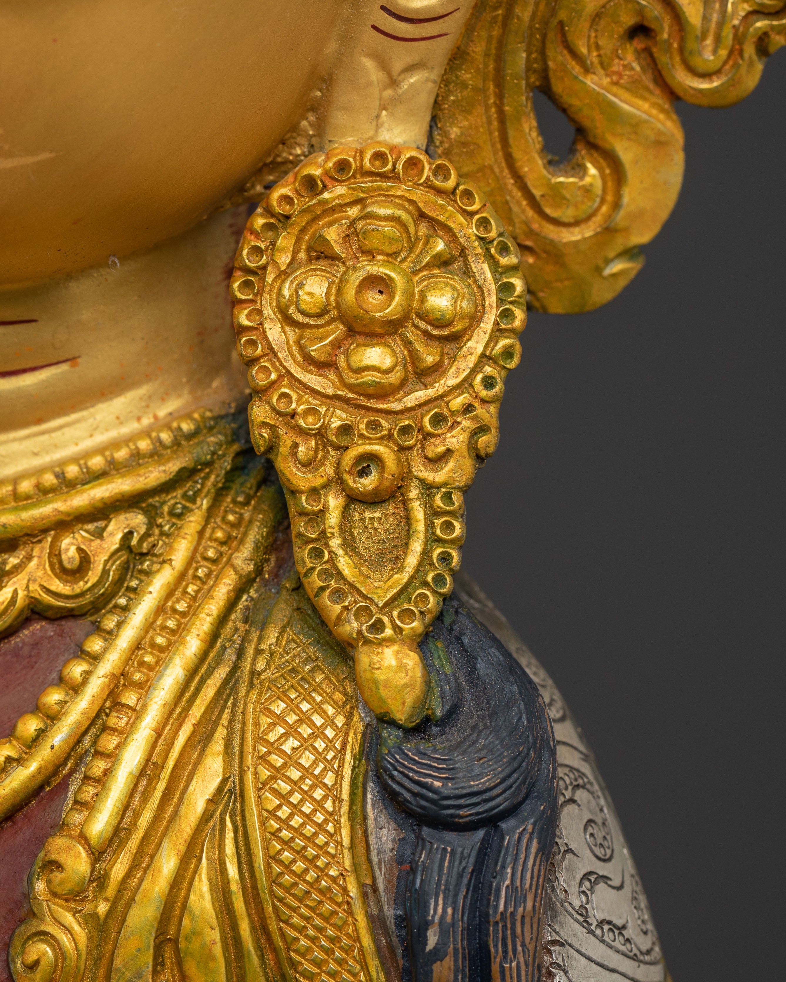 Vajrasattva Handcrafted Sacred Statue: Pure Radiance