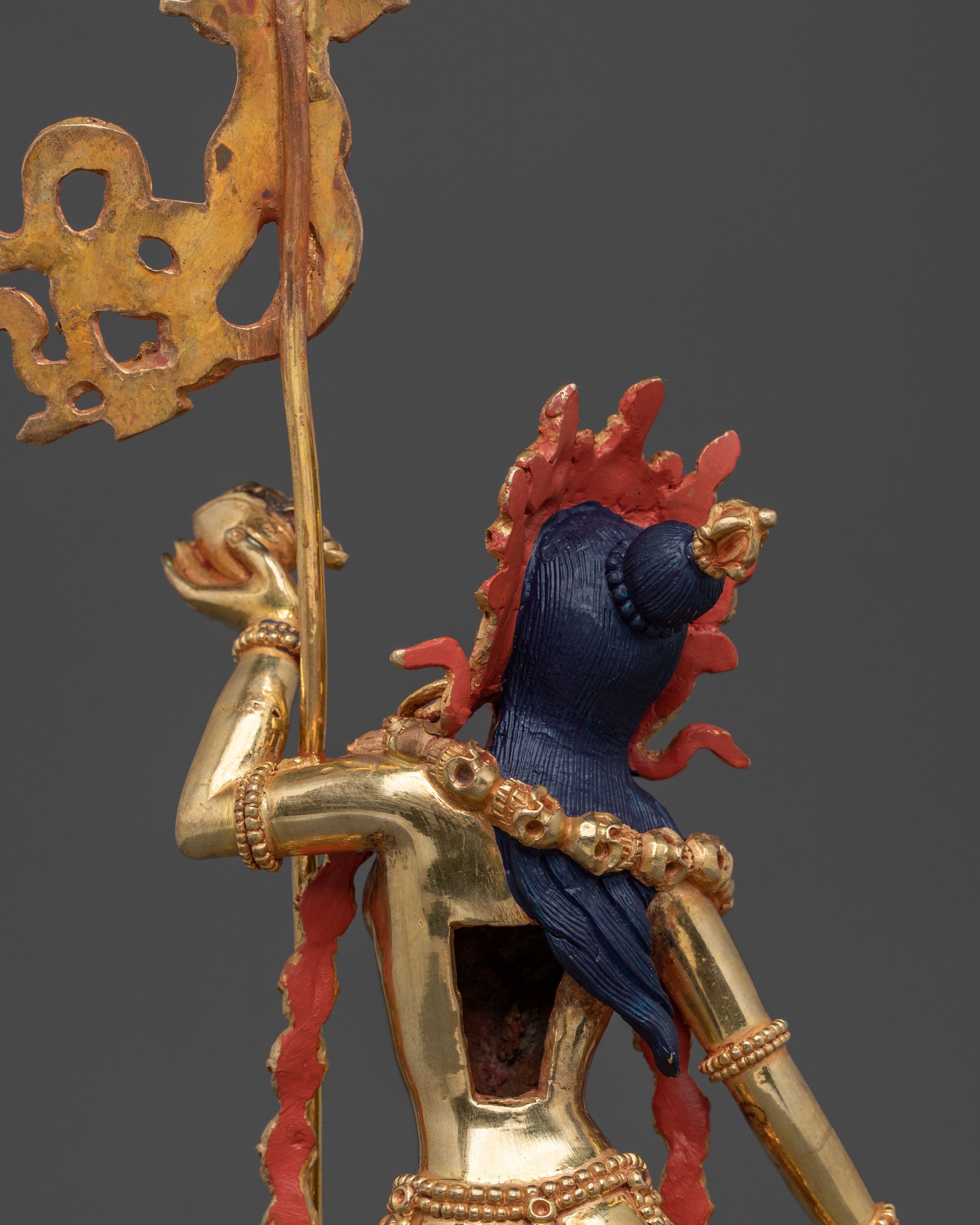 Vajrayogini Statue Buddhist Altar Decor: 24K Gold Gilded Artwork