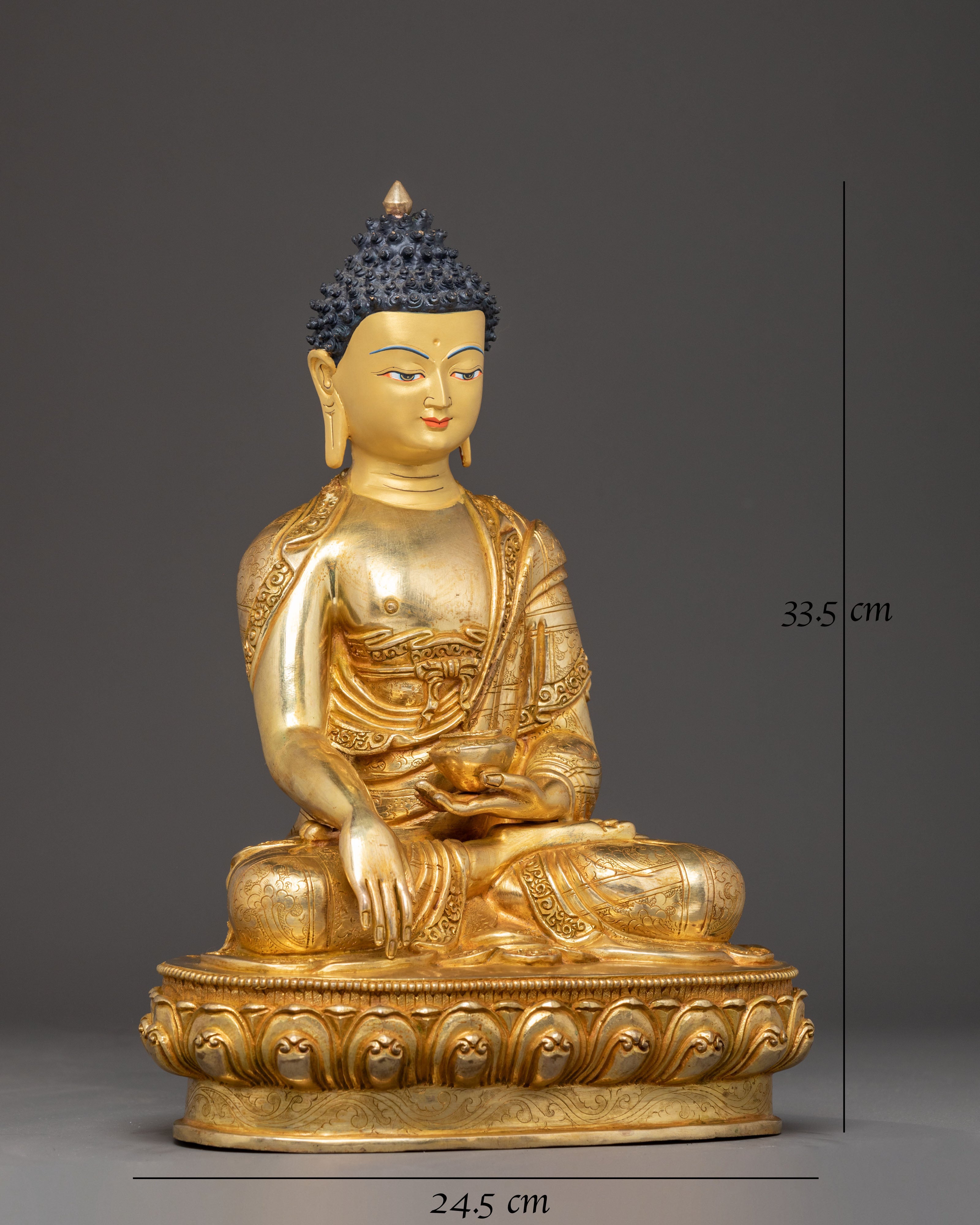 Golden Buddha Shakyamuni Handcrafted Statue | Embodiment of Enlightenment