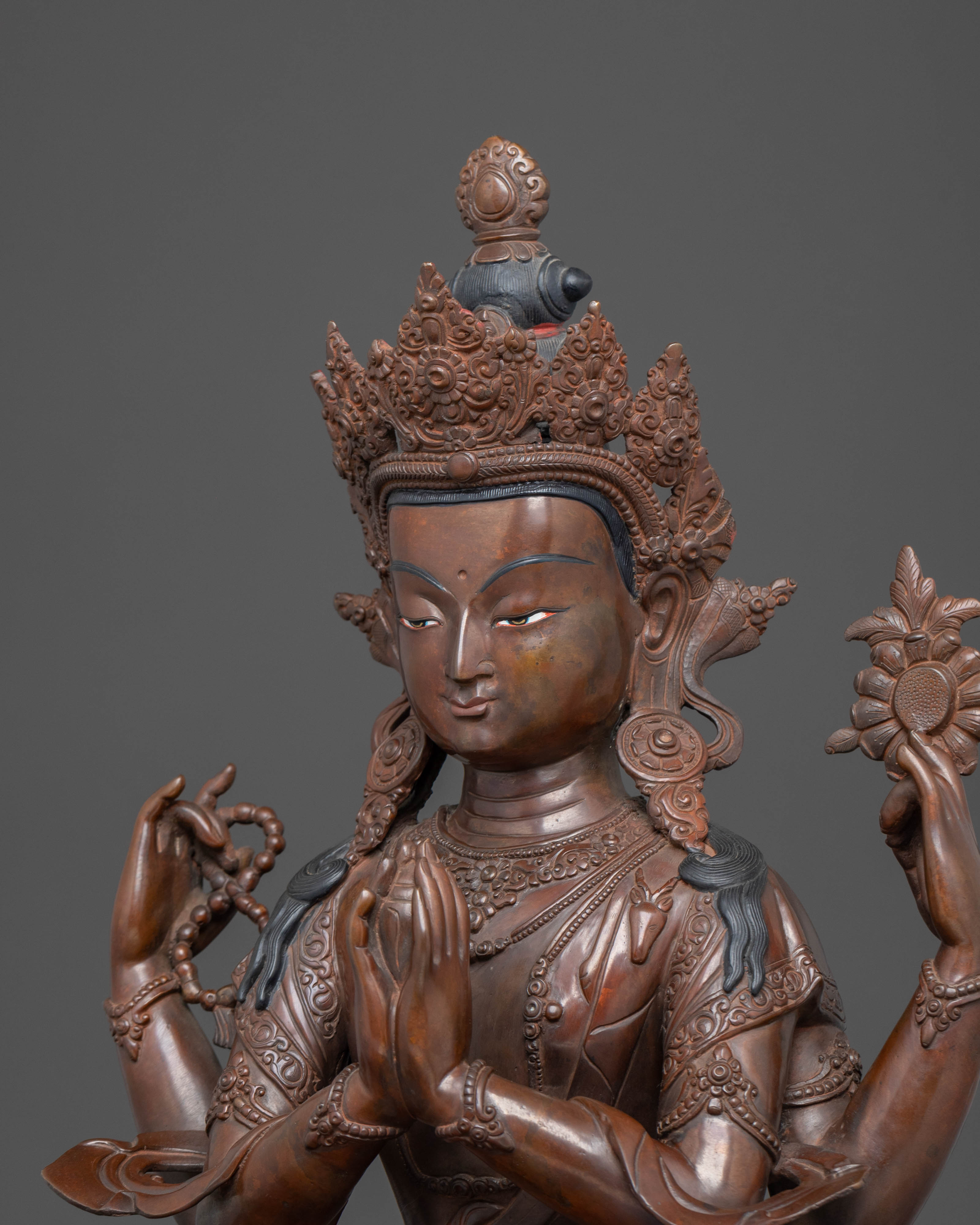 Chenrezig Sacred Statue: Embodiment of Kindness