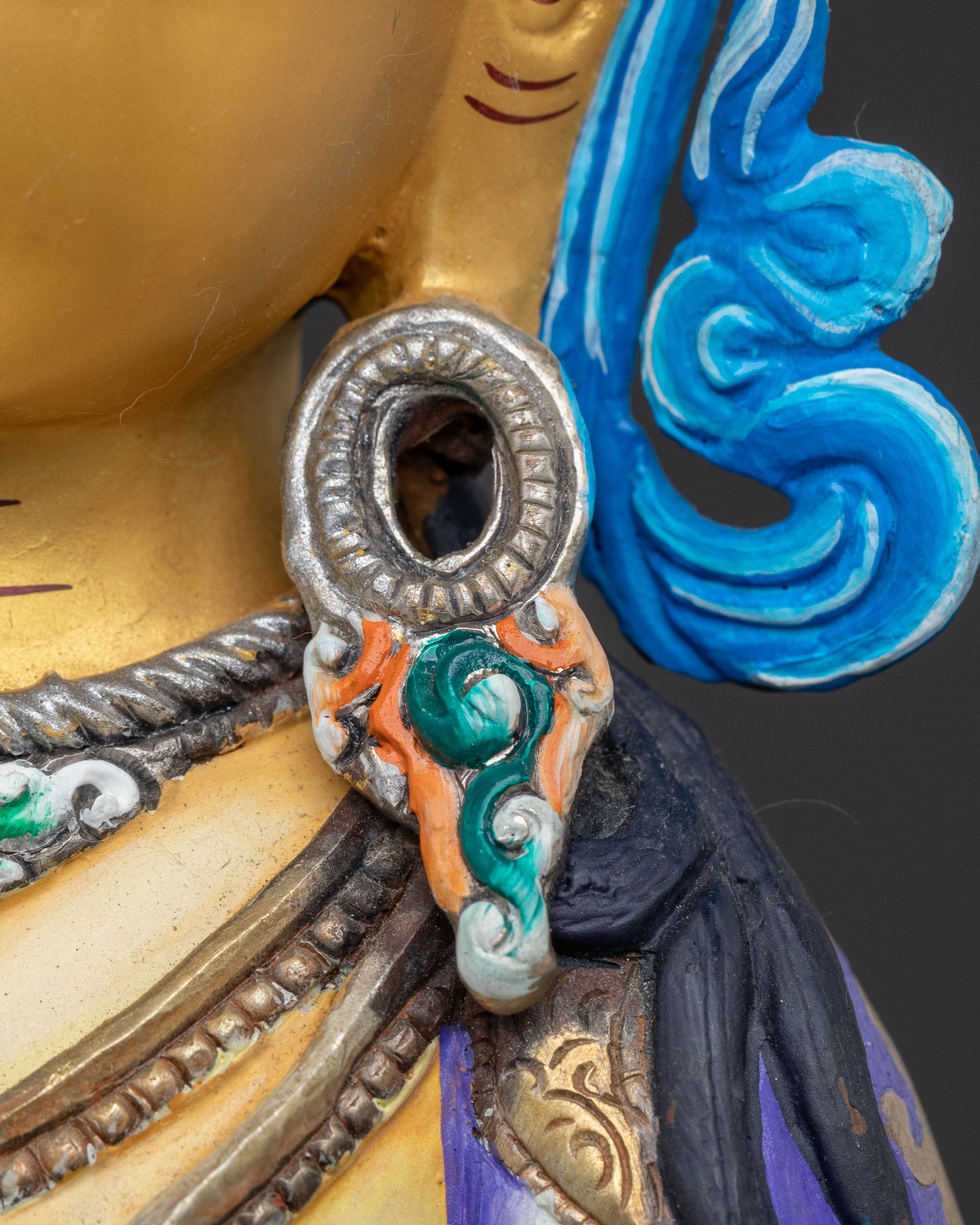 Vajrasattva Statue – 24K Gold Gilded Figure