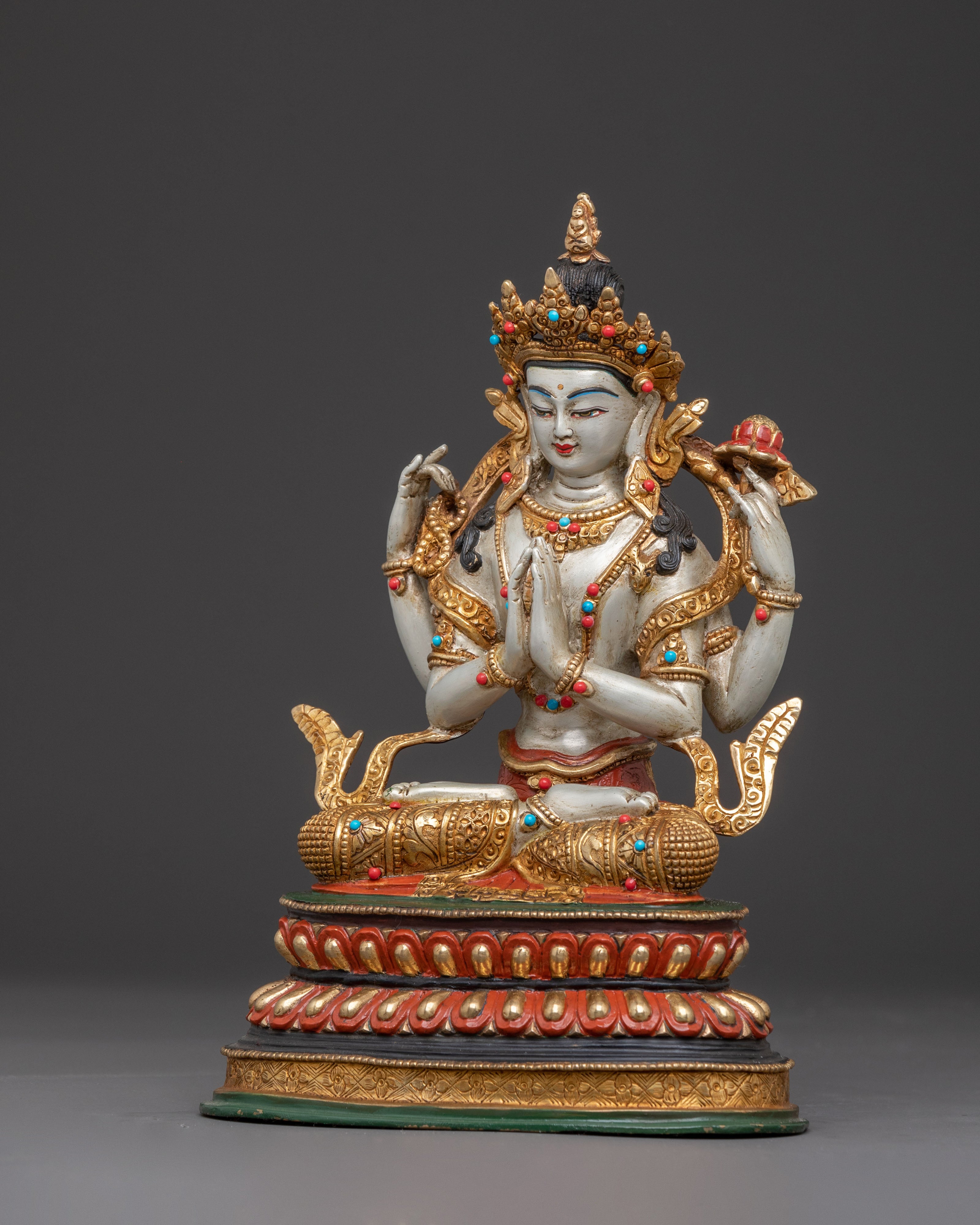 Chenrezig Traditional Sacred Statue | Spiritual Home Decor